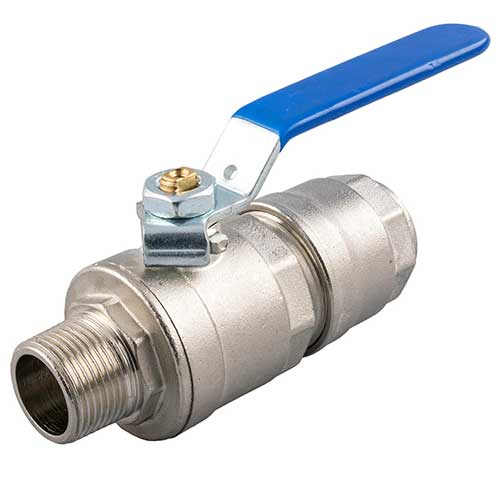 Champion Quick-Lock ball valve, male NPT to female NPT, lockable lever