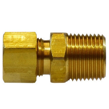 Warthog brass captive sleeve compression adapter, tube OD x male NPT
