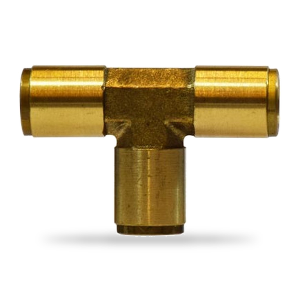 Warthog brass push-to-connect equal tee union fitting