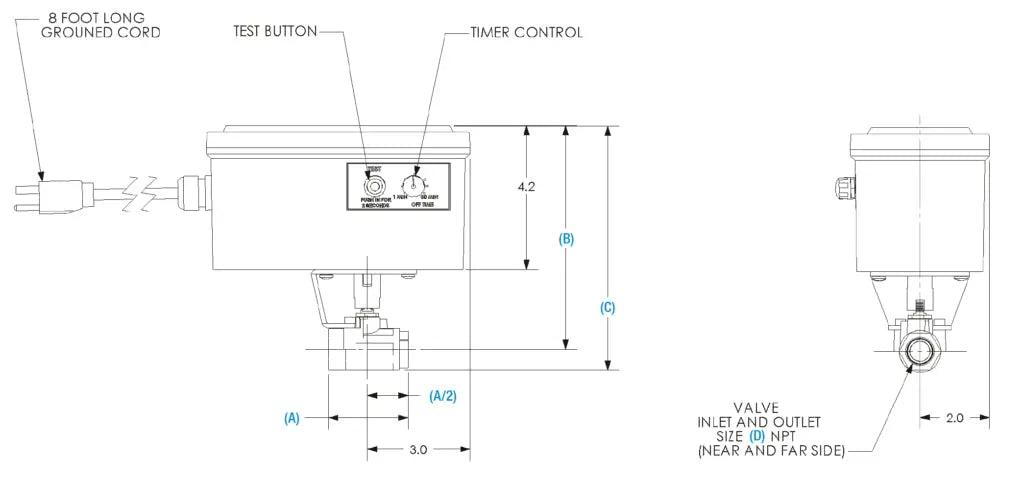 Air System Products 3/4" SS Ball Valve Drain Air System Products