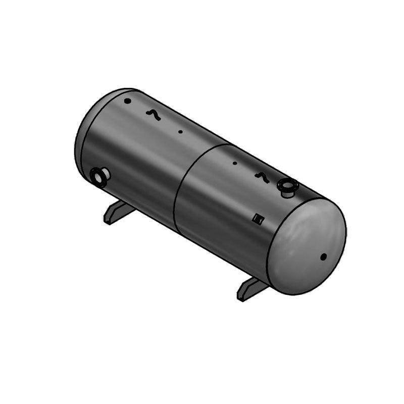 1550 Gallon 165PSI Horizontal Air Tank By Samuel with Saddle legs | C102285