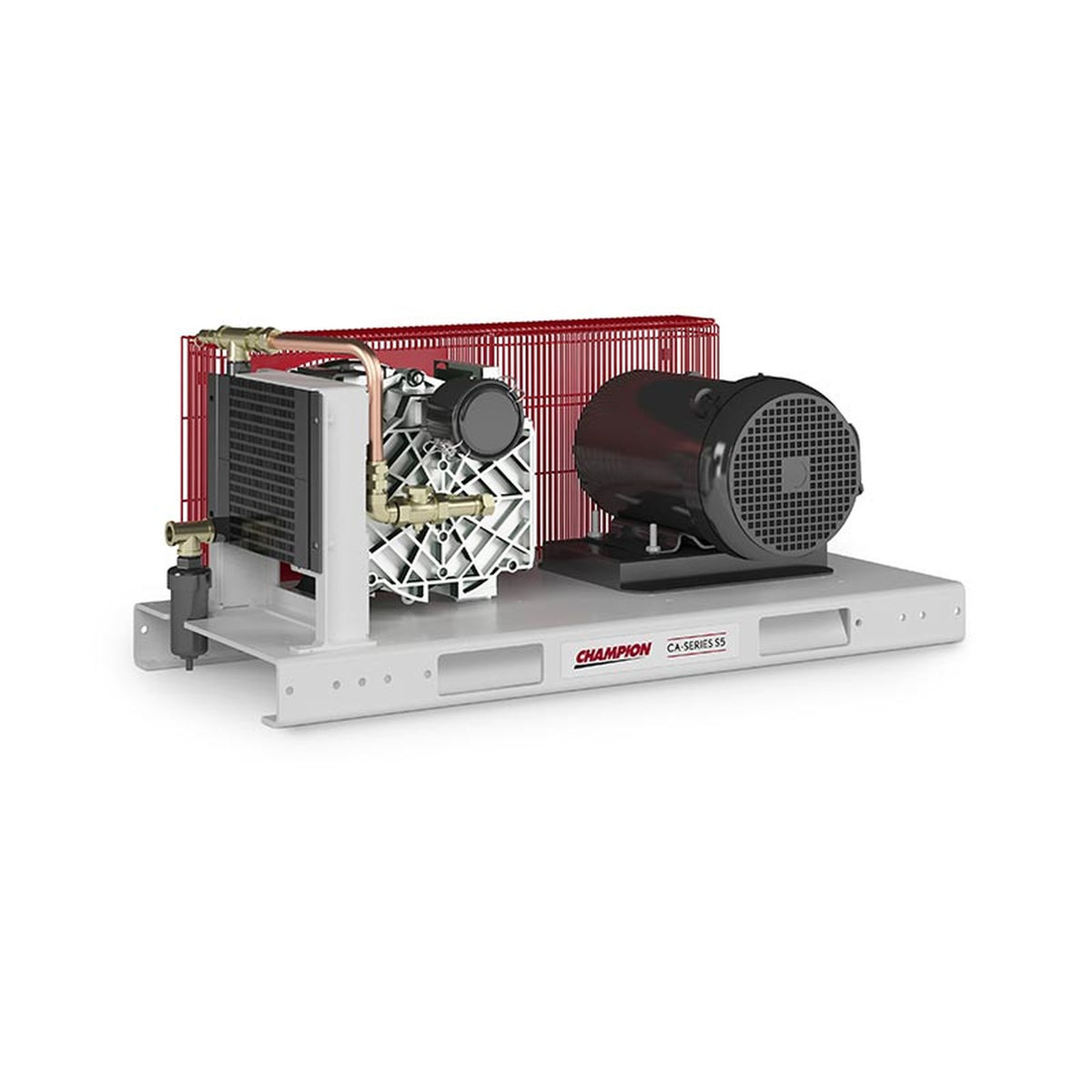 Champion CA-Series S5 oil-free rotary scroll air compressor, simplex base mount