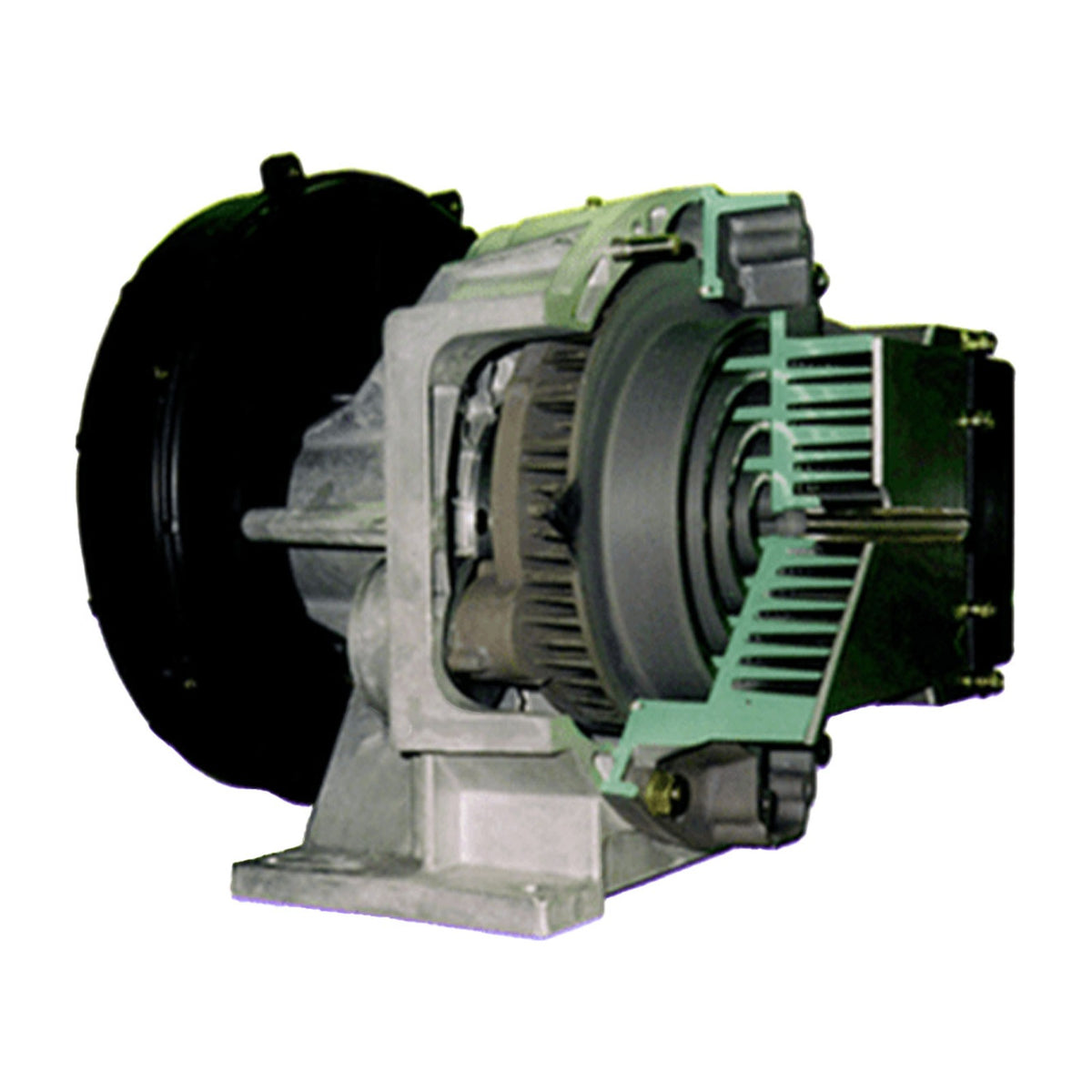 Champion CA-Series oil-less rotary scroll bare air end compression element on a white background