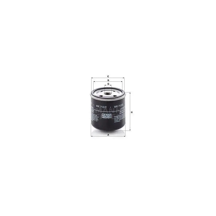 Mann WK 723 spin-on fuel filter