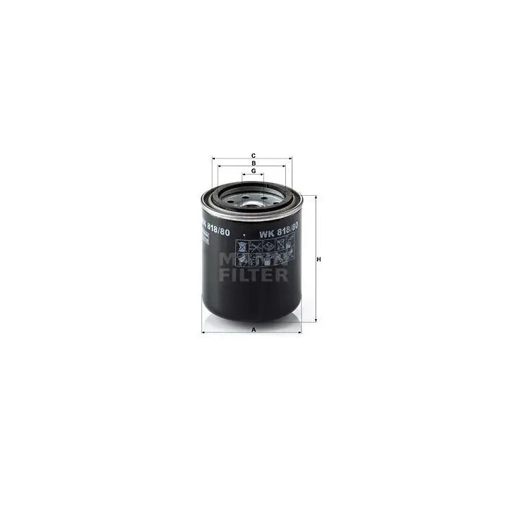 Mann WK 818/80 spin-on fuel filter