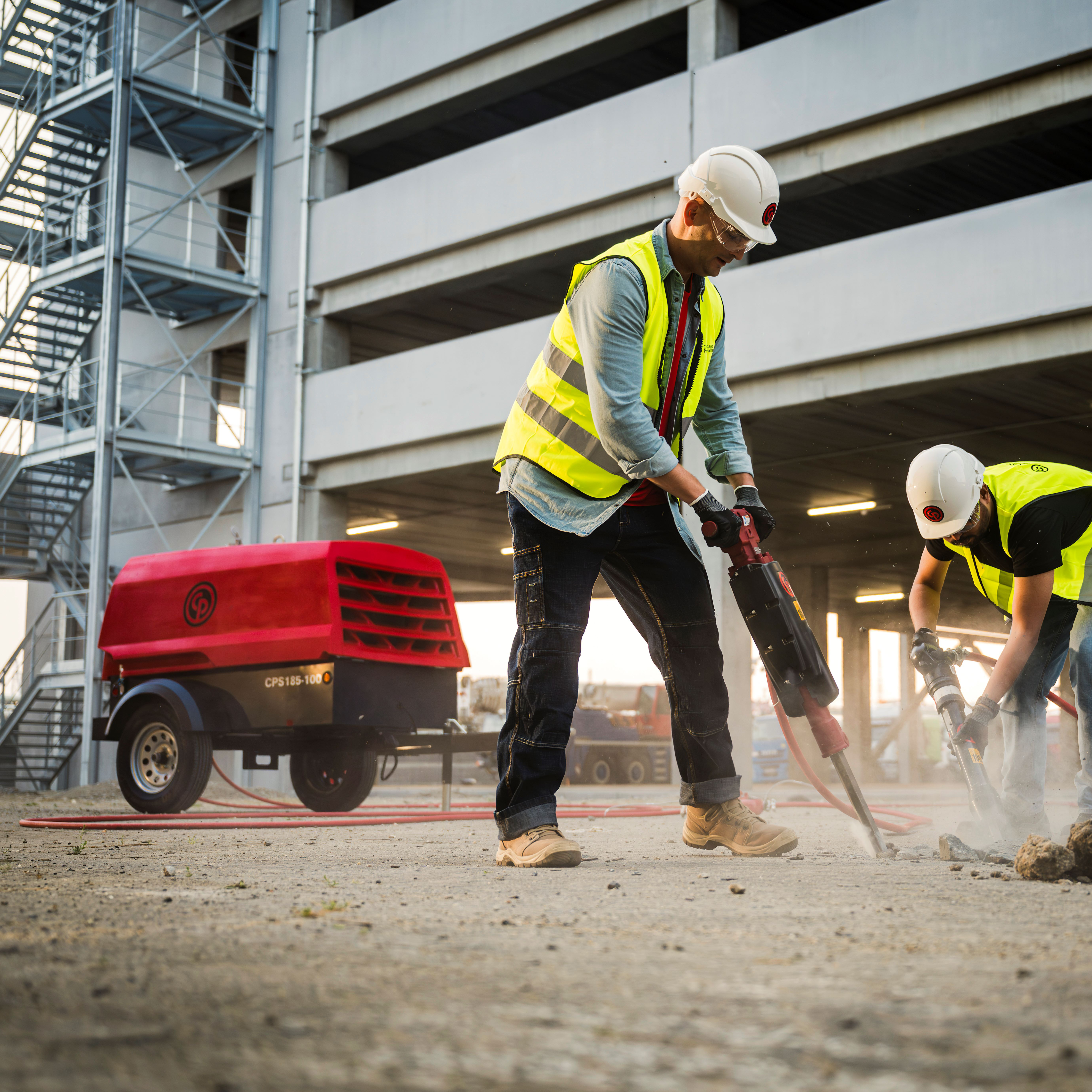 Chicago Pneumatic CPS 185-100 KoD Towable Rotary Screw Air Compressor