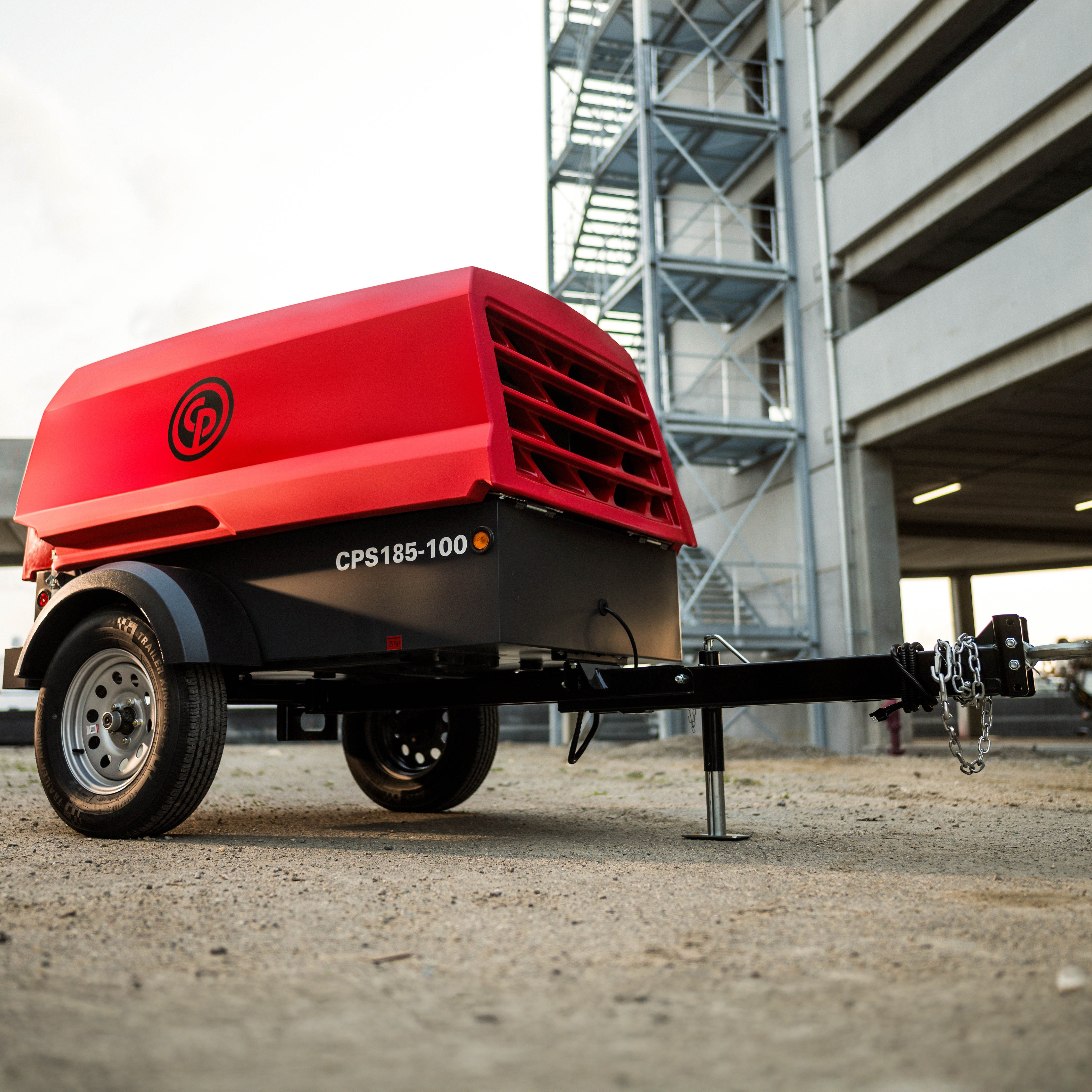 Chicago Pneumatic CPS 185-100 KoD Towable Rotary Screw Air Compressor