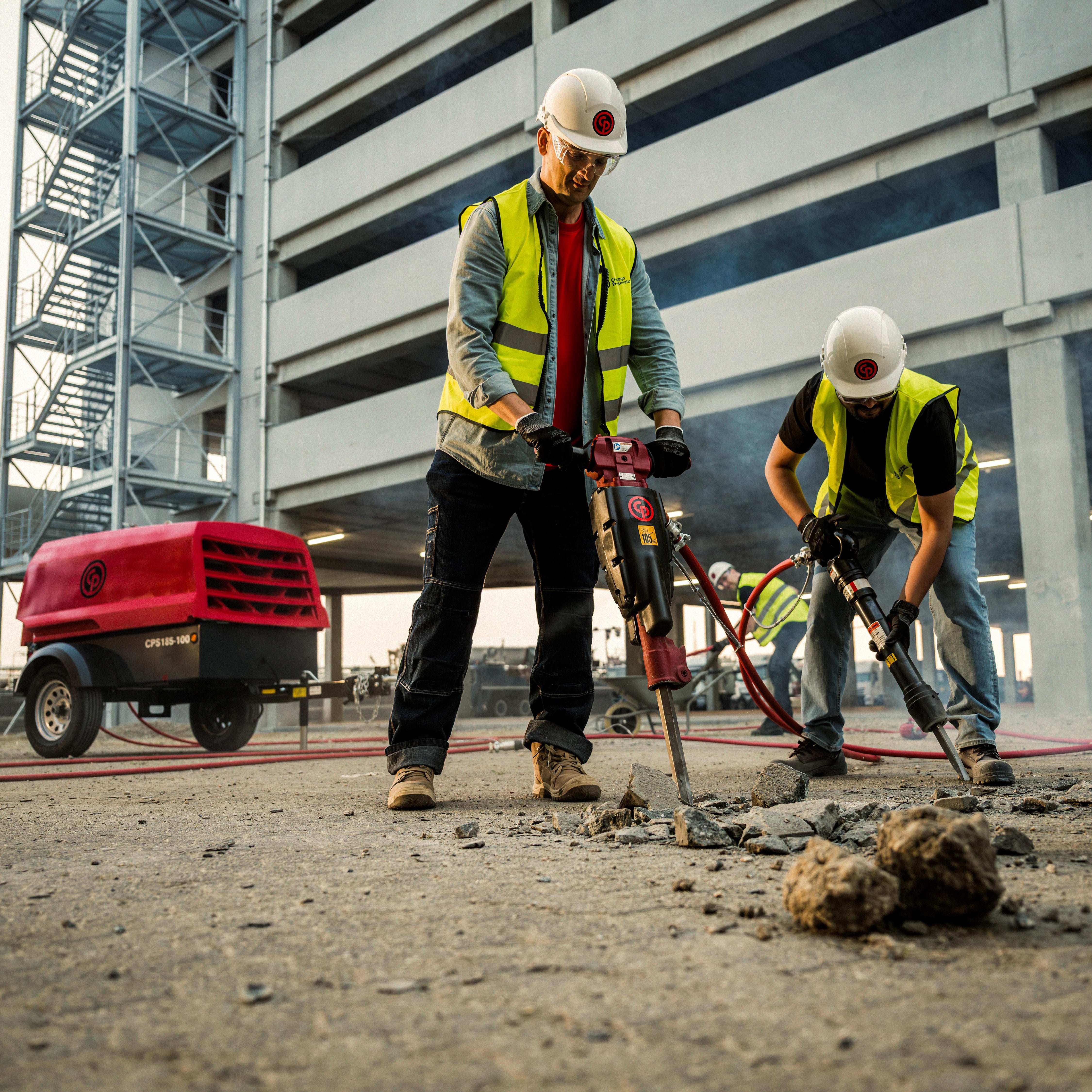 Chicago Pneumatic CPS 185-100 KoD Towable Rotary Screw Air Compressor