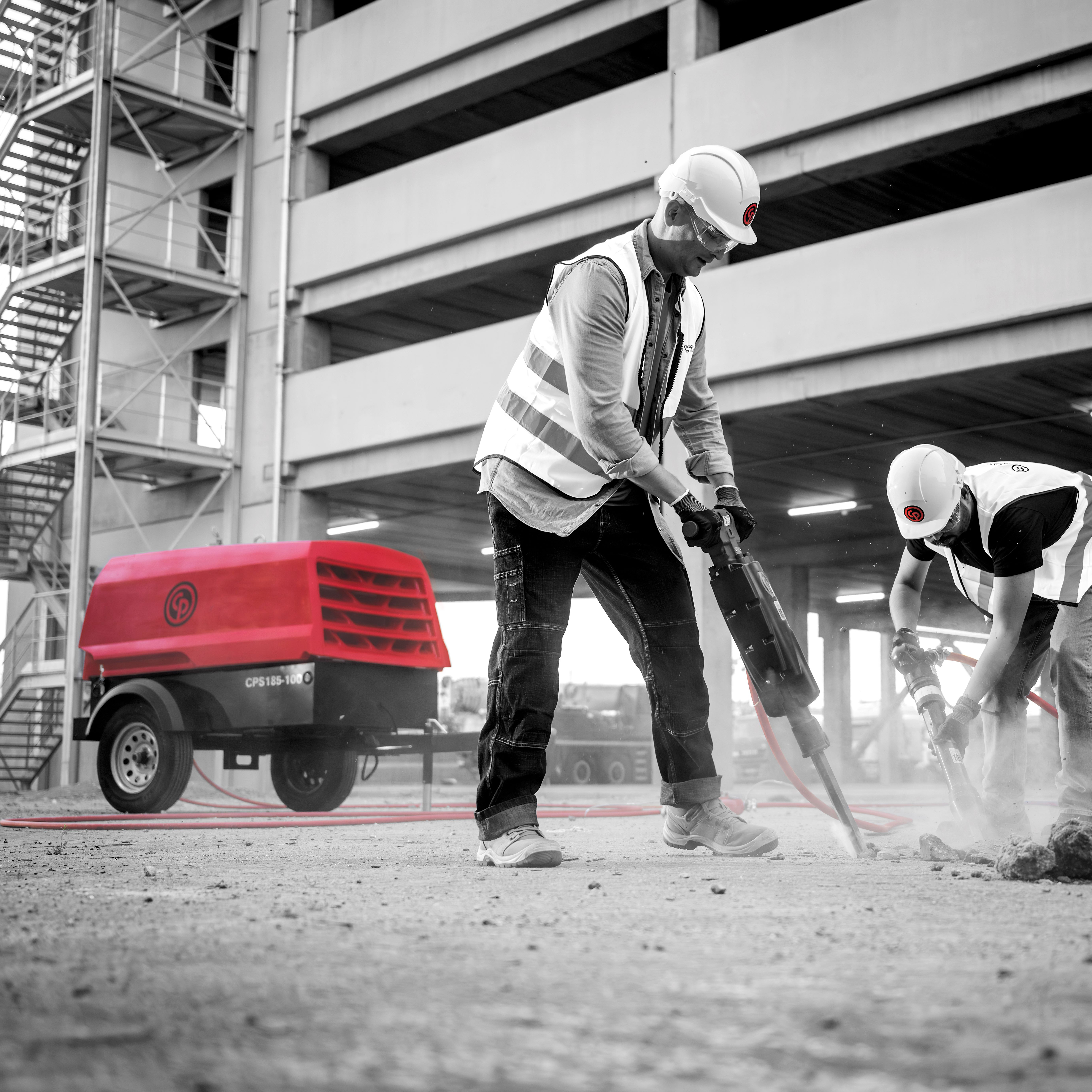 Chicago Pneumatic CPS 185-100 KoD Towable Rotary Screw Air Compressor