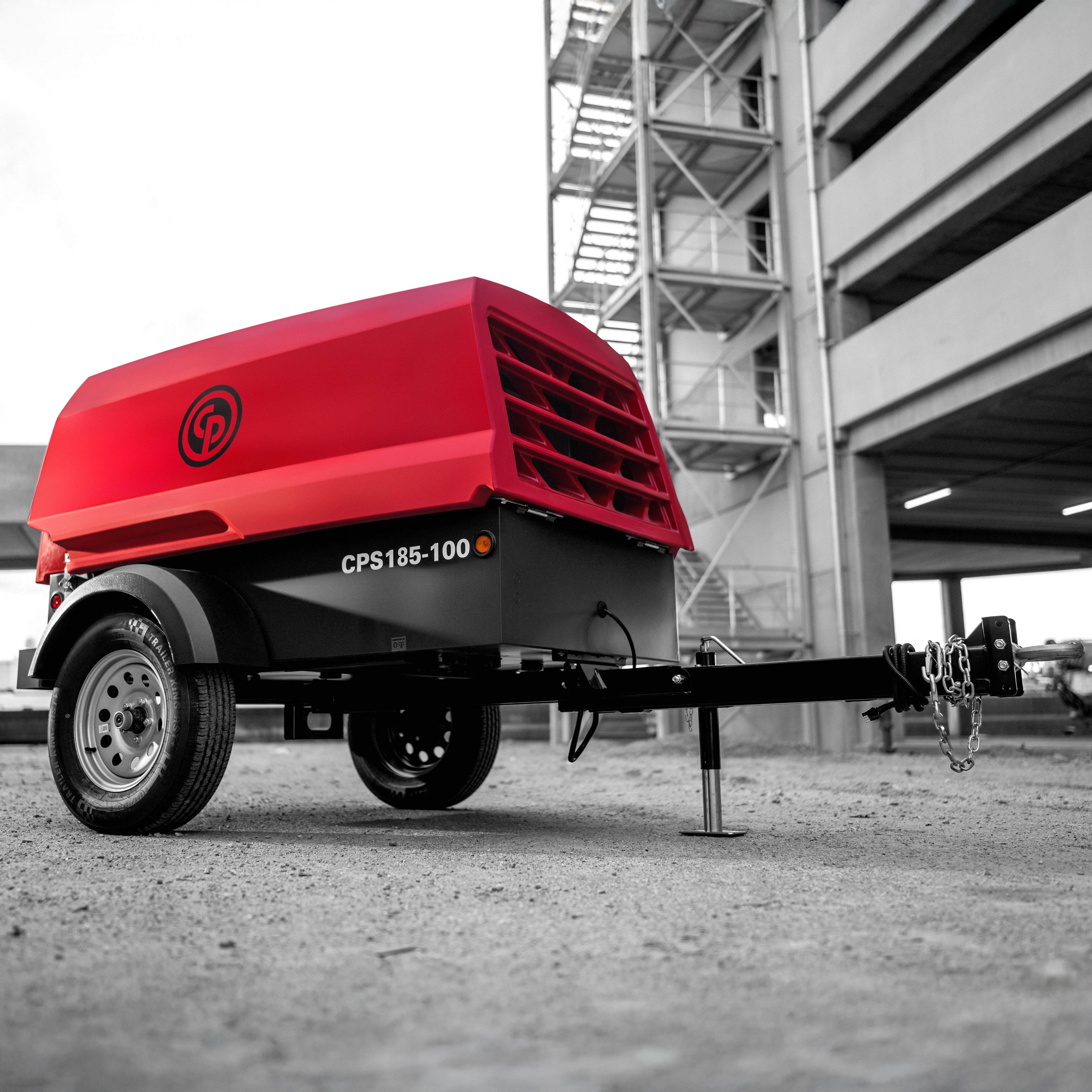 Chicago Pneumatic CPS 185-100 KoD Towable Rotary Screw Air Compressor