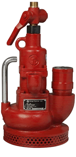 Chicago Pneumatic CP 0010 air-operated submersible dewatering pump, 3 HP, 2" discharge