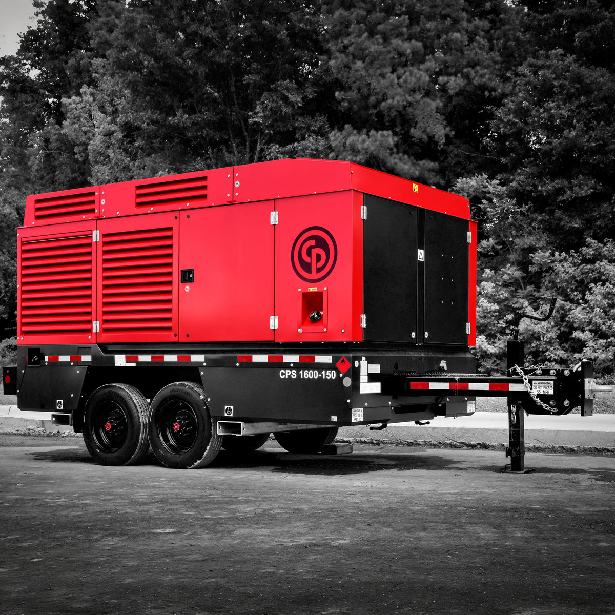 Chicago Pneumatic CPS 1600-150 Towable Air Compressor — 1,600 CFM @ 100 PSI, 493 HP Scania, Full-Feature Aftercooled Air