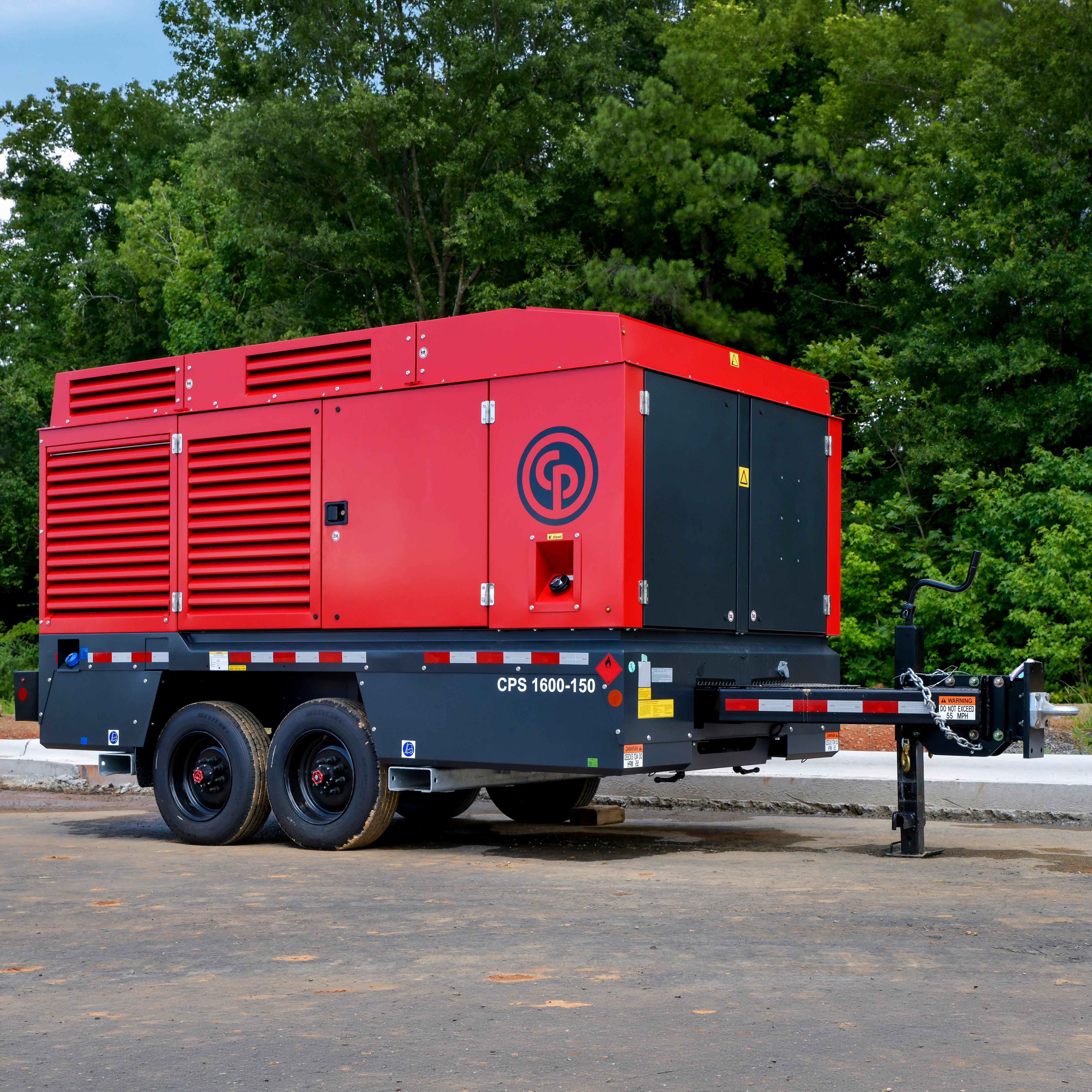 Chicago Pneumatic CPS 1600-150 Towable Air Compressor — 1,600 CFM @ 100 PSI, 493 HP Scania, Full-Feature Aftercooled Air