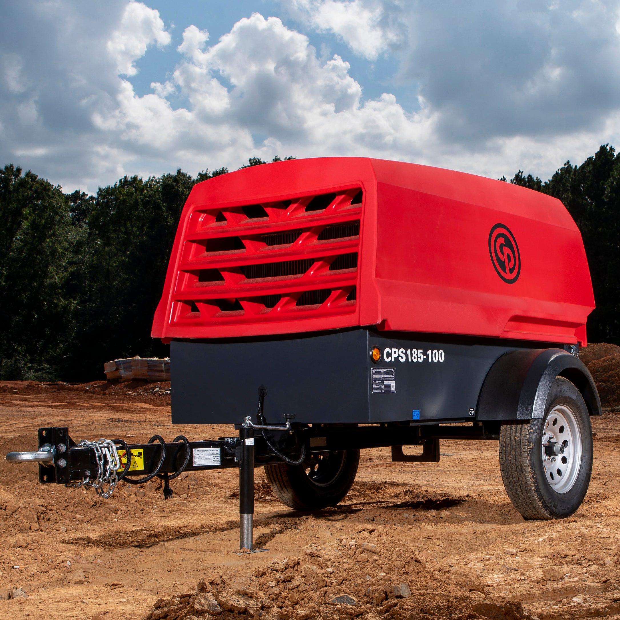 Chicago Pneumatic CPS 185-100 KoD Towable Rotary Screw Air Compressor