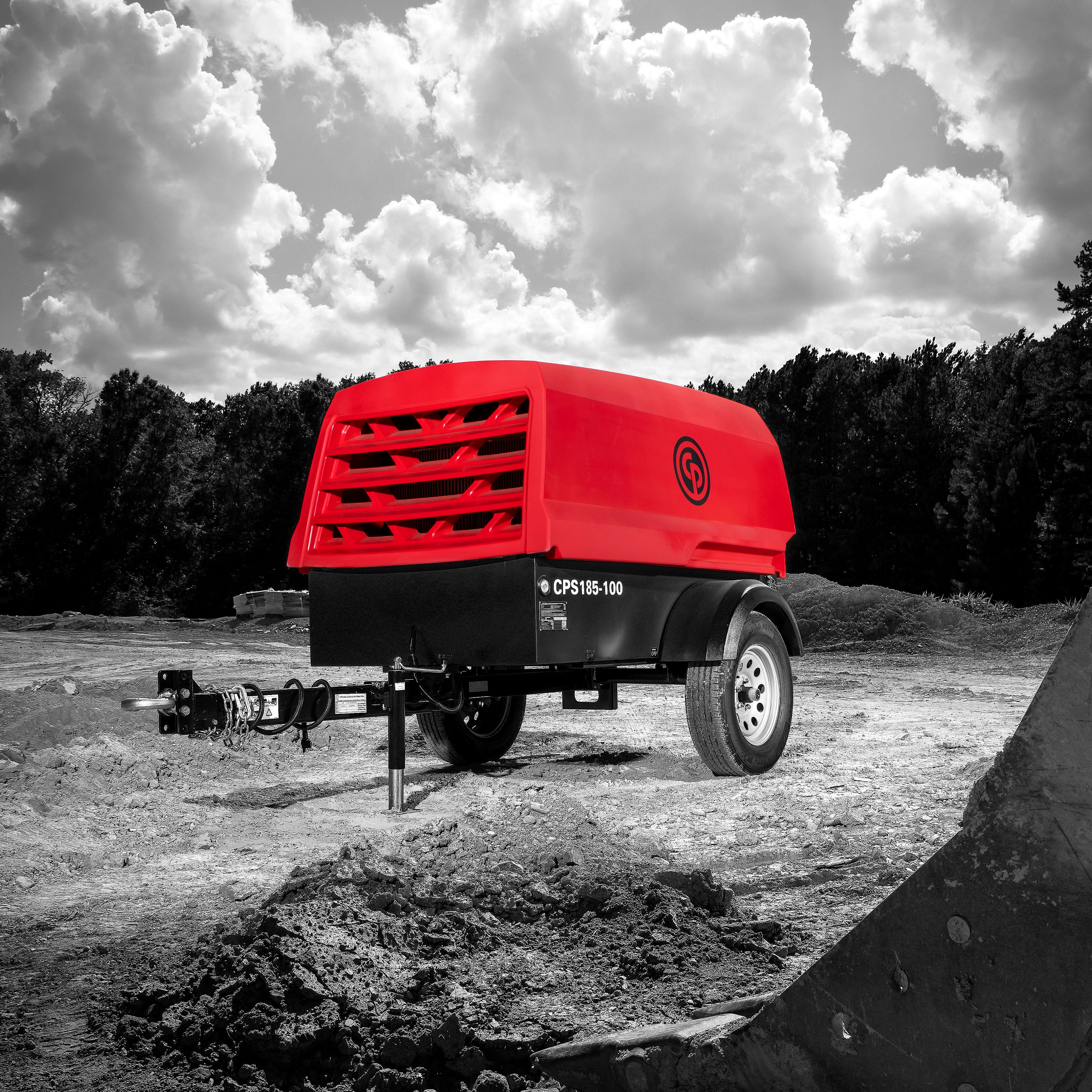 Chicago Pneumatic CPS 185-100 KoD Towable Rotary Screw Air Compressor