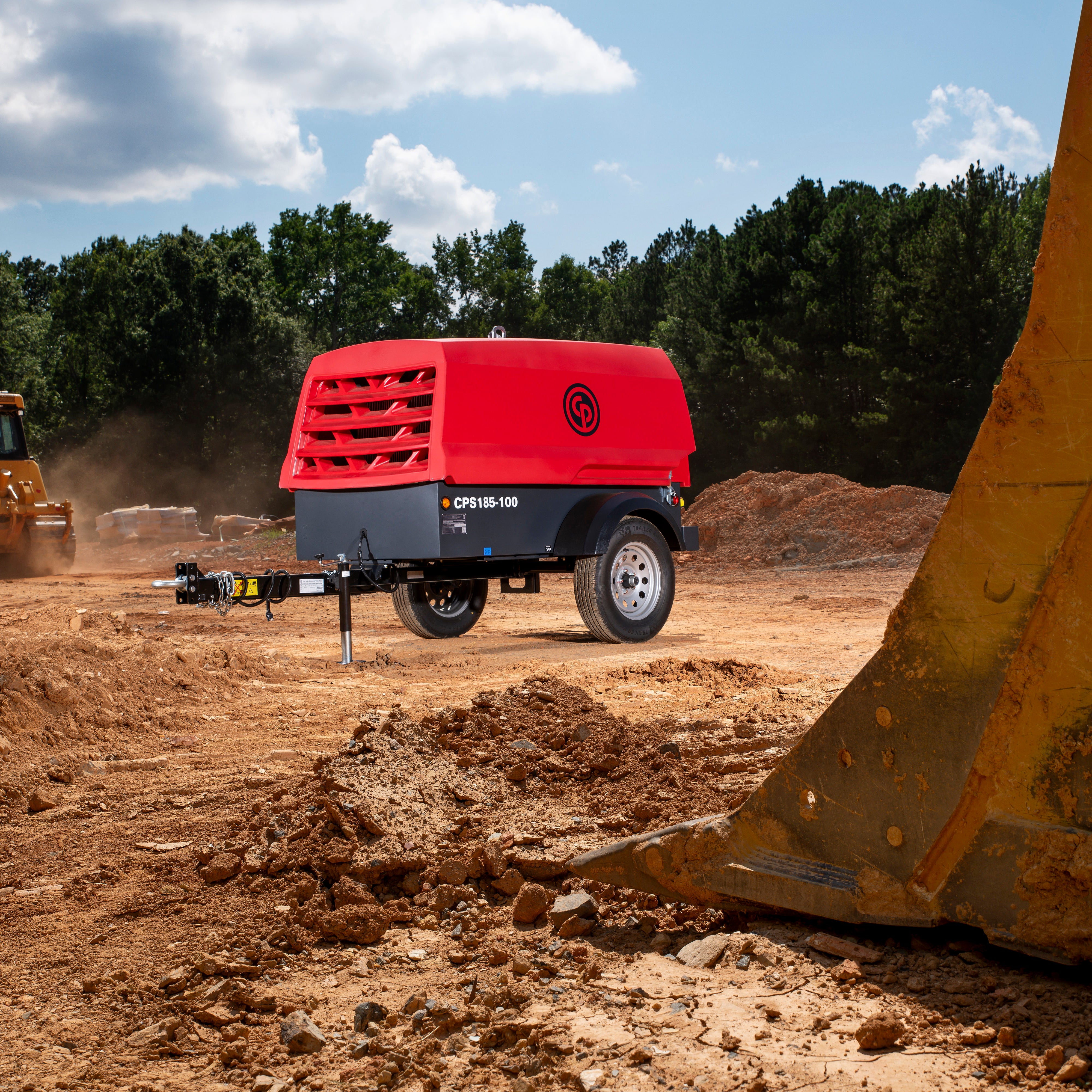 Chicago Pneumatic CPS 185-100 KoD Towable Rotary Screw Air Compressor