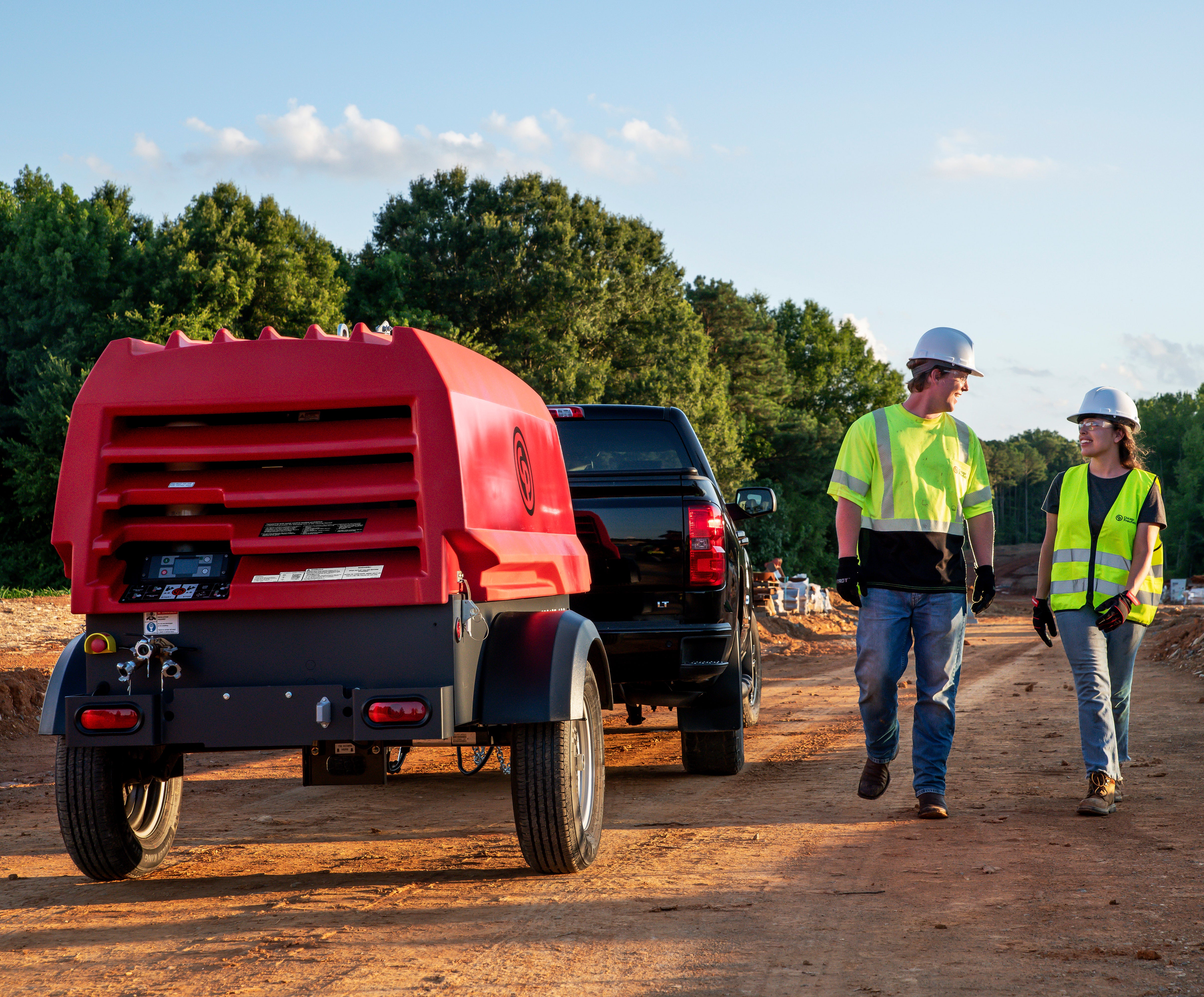 Chicago Pneumatic CPS 185-100 KoD Towable Rotary Screw Air Compressor