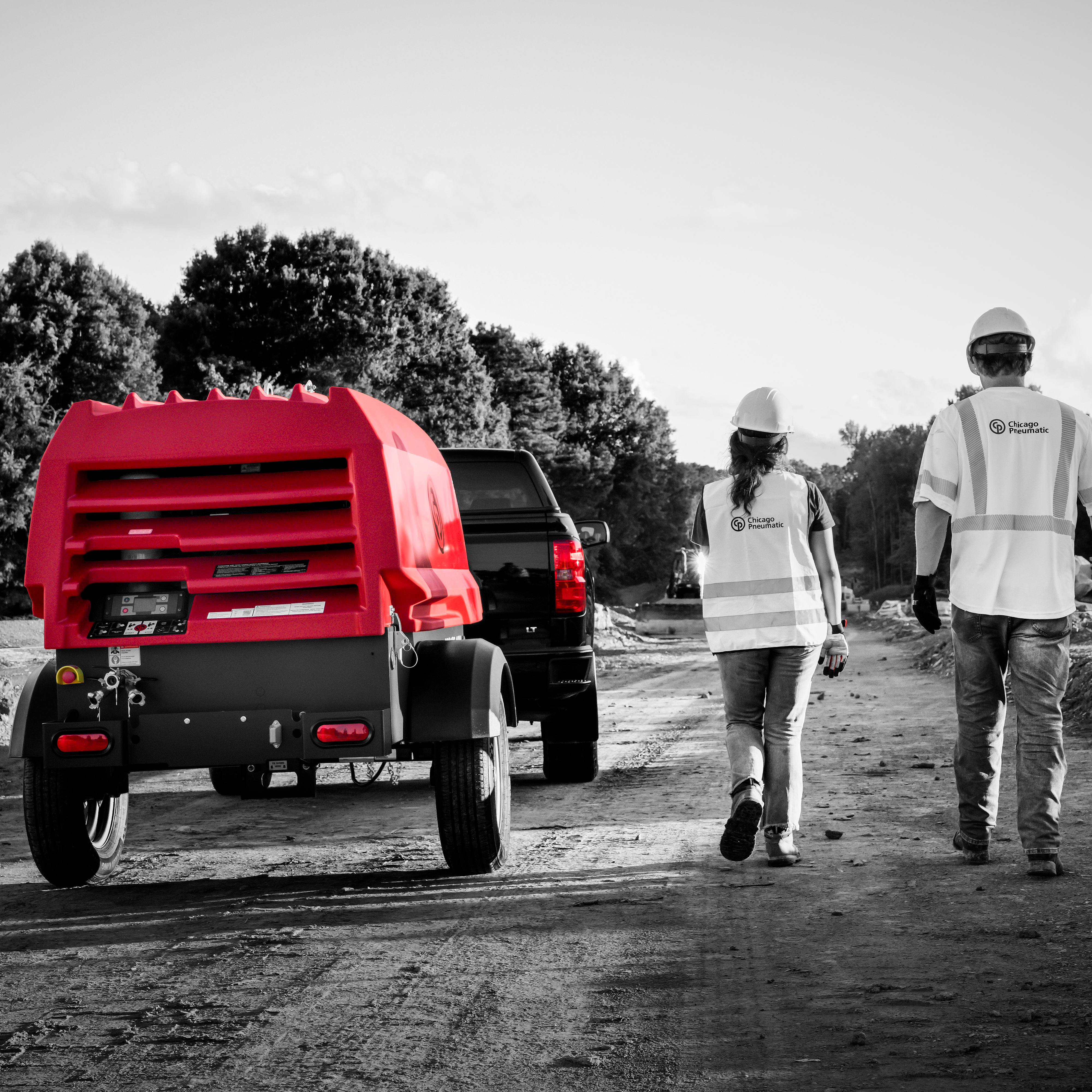 Chicago Pneumatic CPS 185-100 KoD Towable Rotary Screw Air Compressor