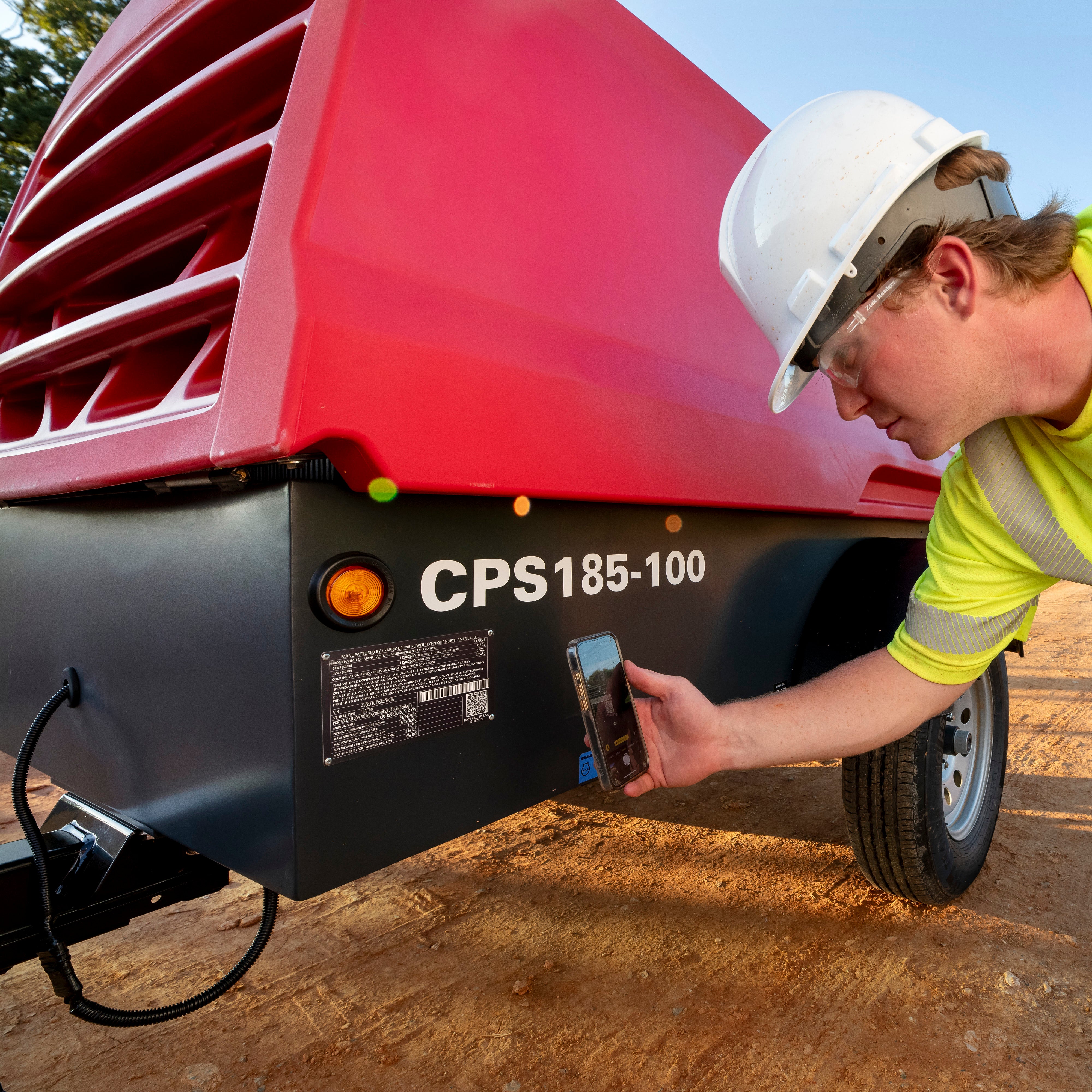 Chicago Pneumatic CPS 185-100 KoD Towable Rotary Screw Air Compressor