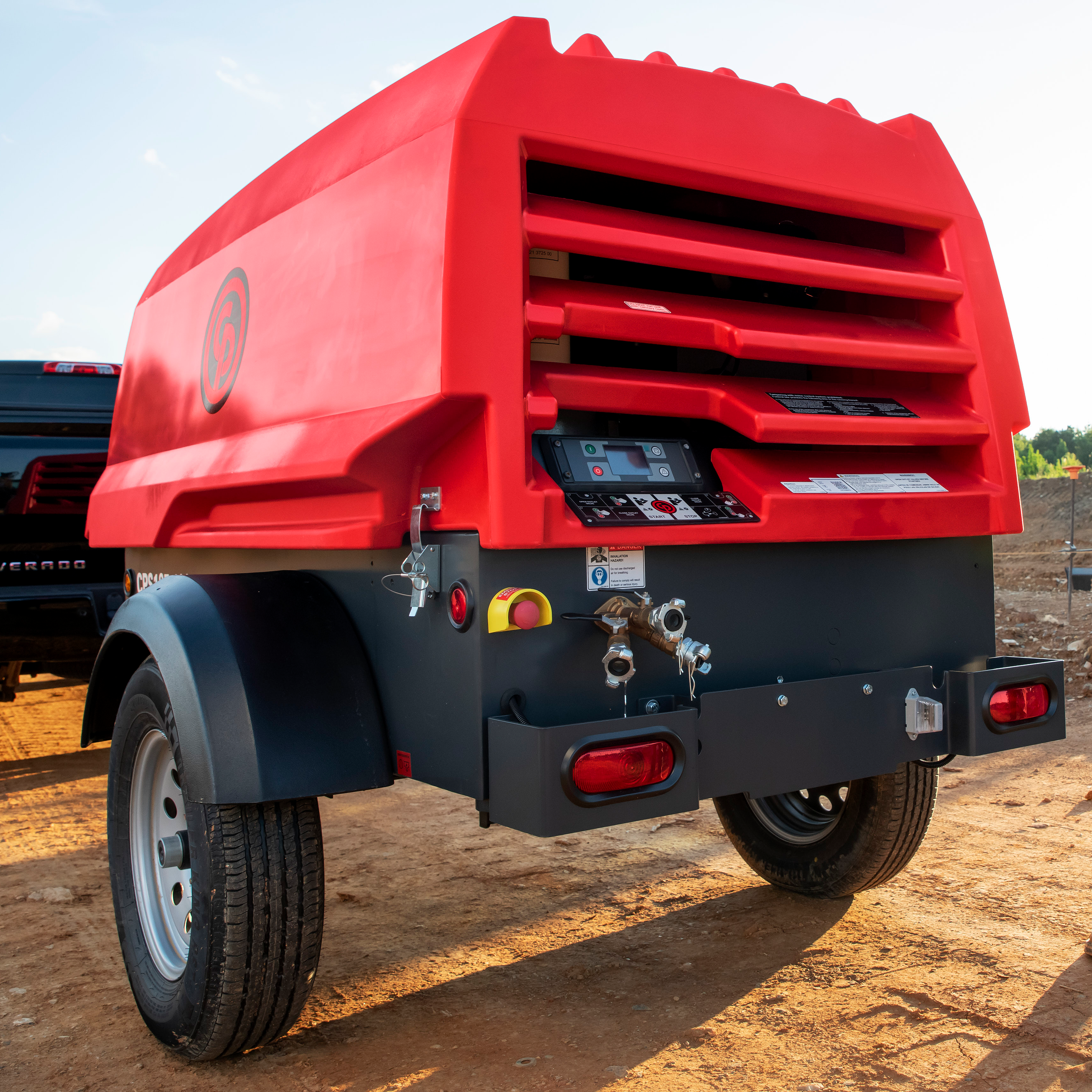 Chicago Pneumatic CPS 185-100 KoD Towable Rotary Screw Air Compressor