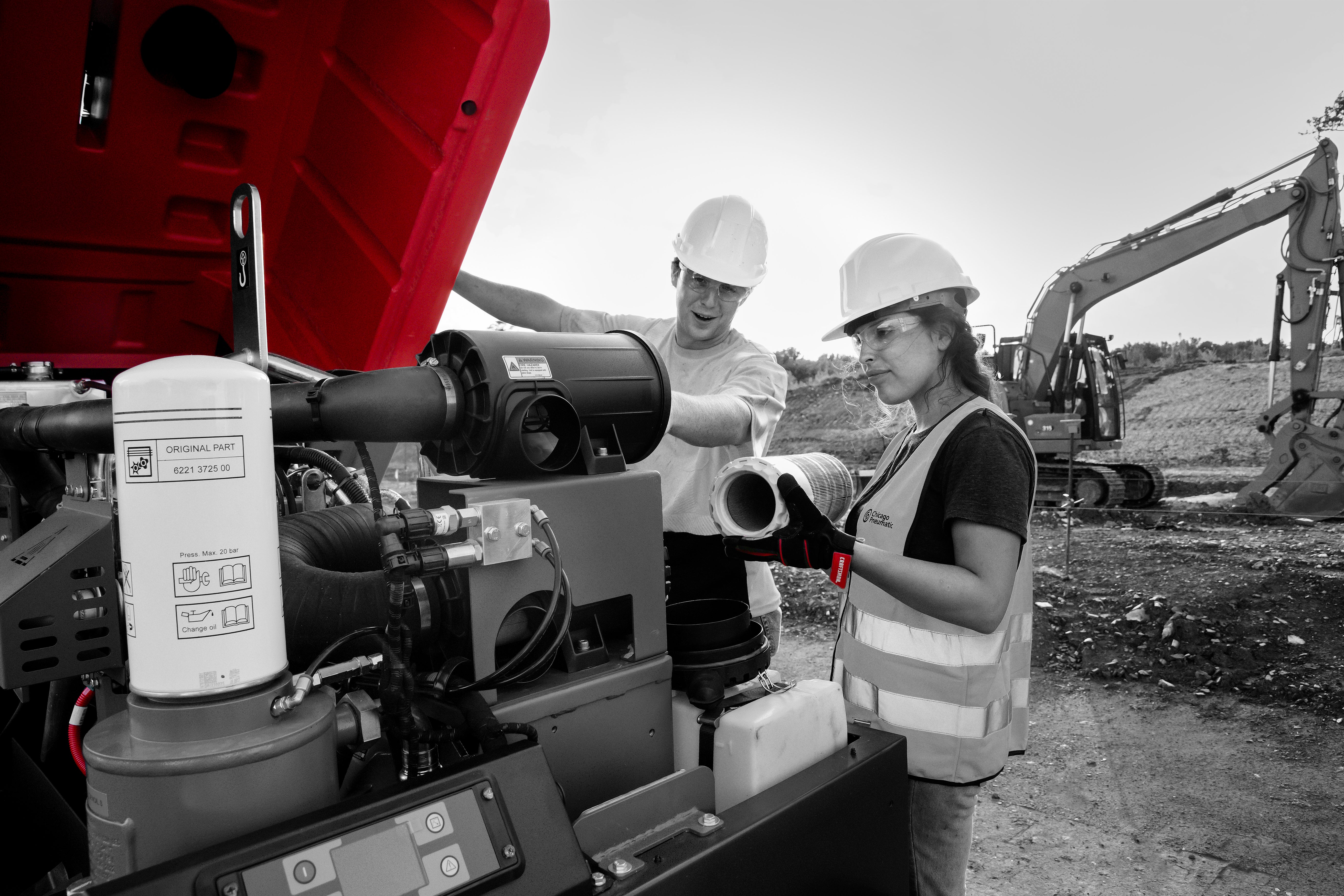 Chicago Pneumatic CPS 185-100 KoD Towable Rotary Screw Air Compressor