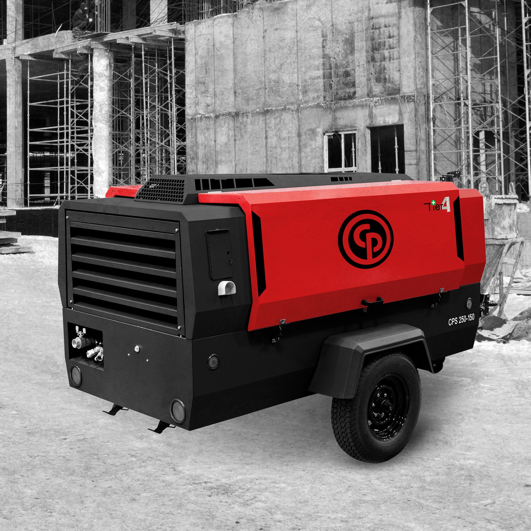 CPS 250 KD8 T4F Towable Rotary Screw Air Compressor