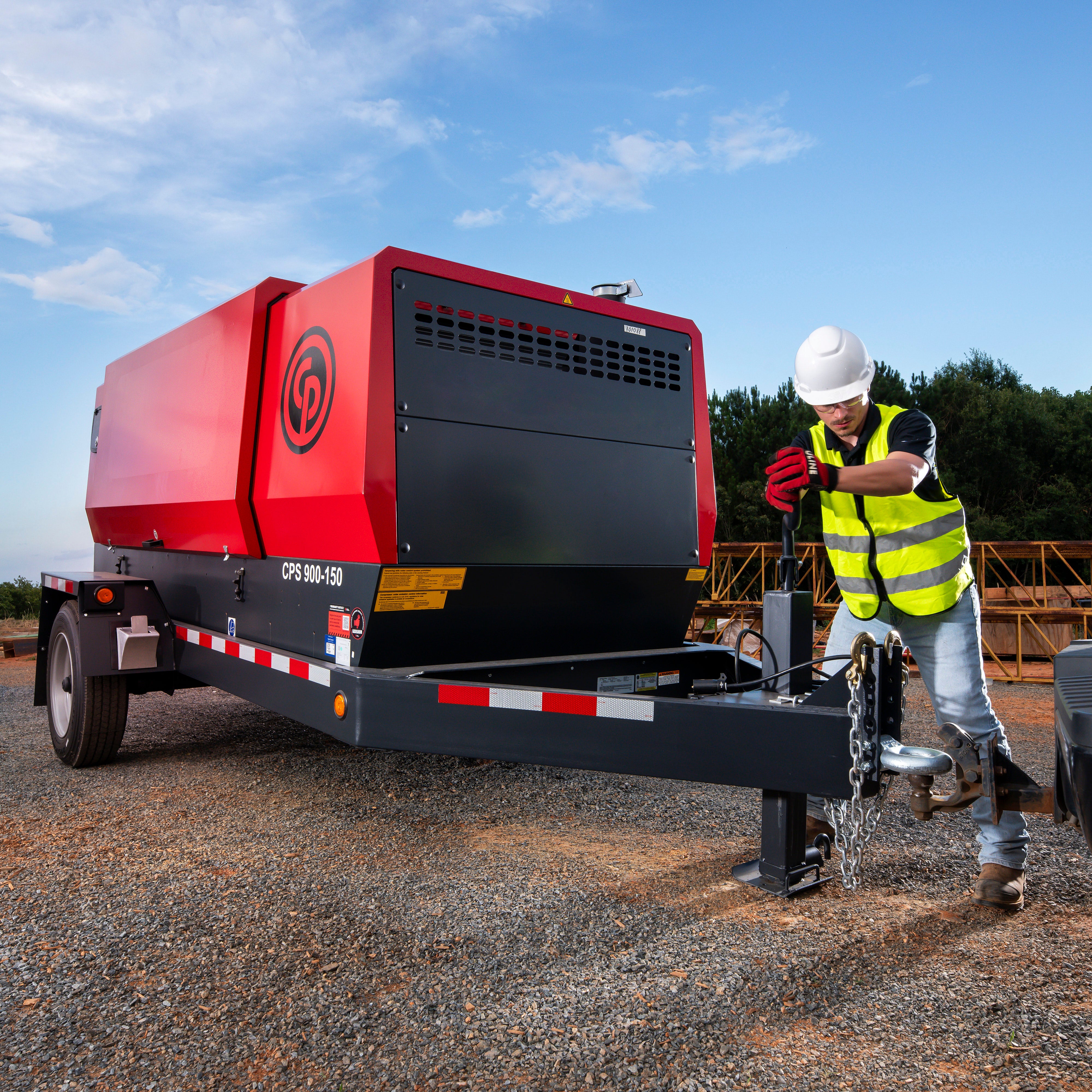 CPS 900 JD8 T4F Towable Compressor