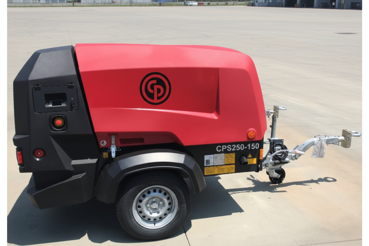 CPS 250 KD8 T4F Towable Rotary Screw Air Compressor