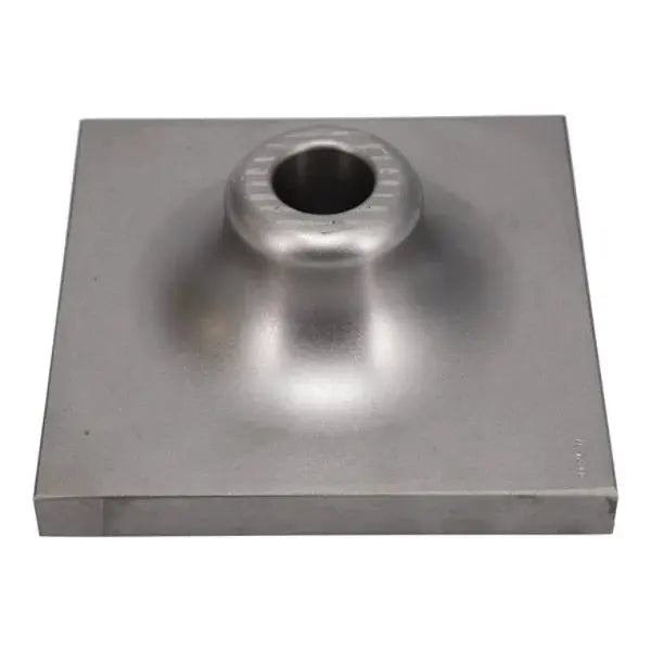 Square Tamping Pad - Shank Hex (Hex 1" x 4.25") 7" Square