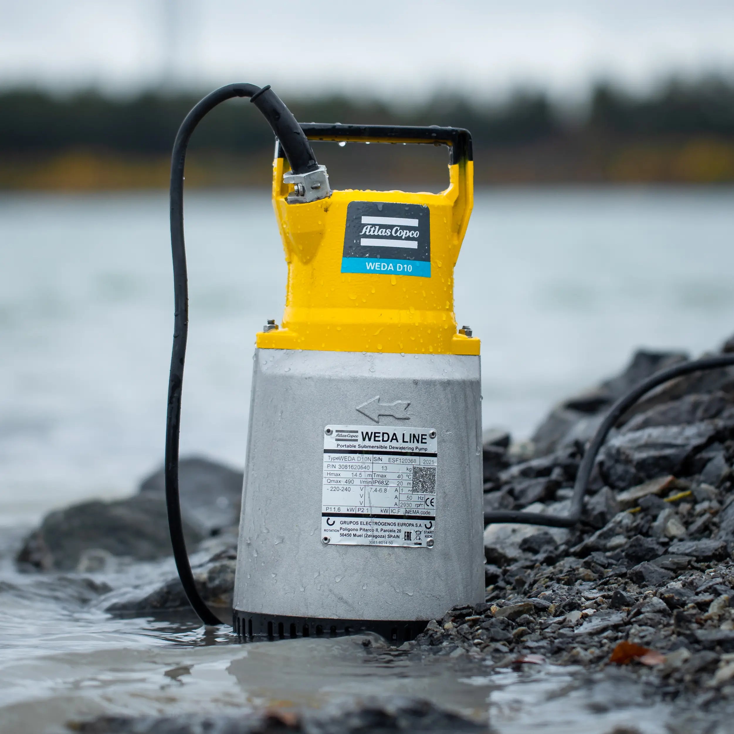 Submersible Pump - WEDA D10N 115V 60HZ 1 ~ CSA 2" NPT by Atlas Copco