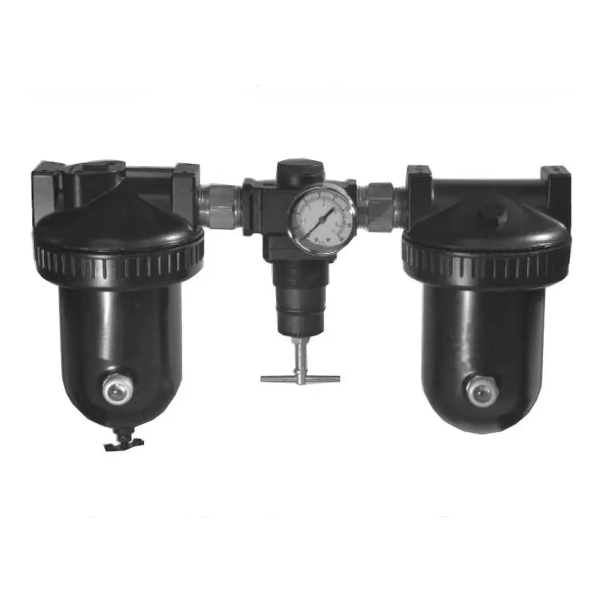Arrow Pneumatics N3548 High Flow 3-Stage Filter/Regulator/Lubricator (FRL) — 1" NPT, 175 CFM, 29 oz Metal Bowl
