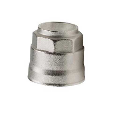 Champion Quick-Lock nickel-plated brass fitting plug end cap for aluminum compressed air pipe