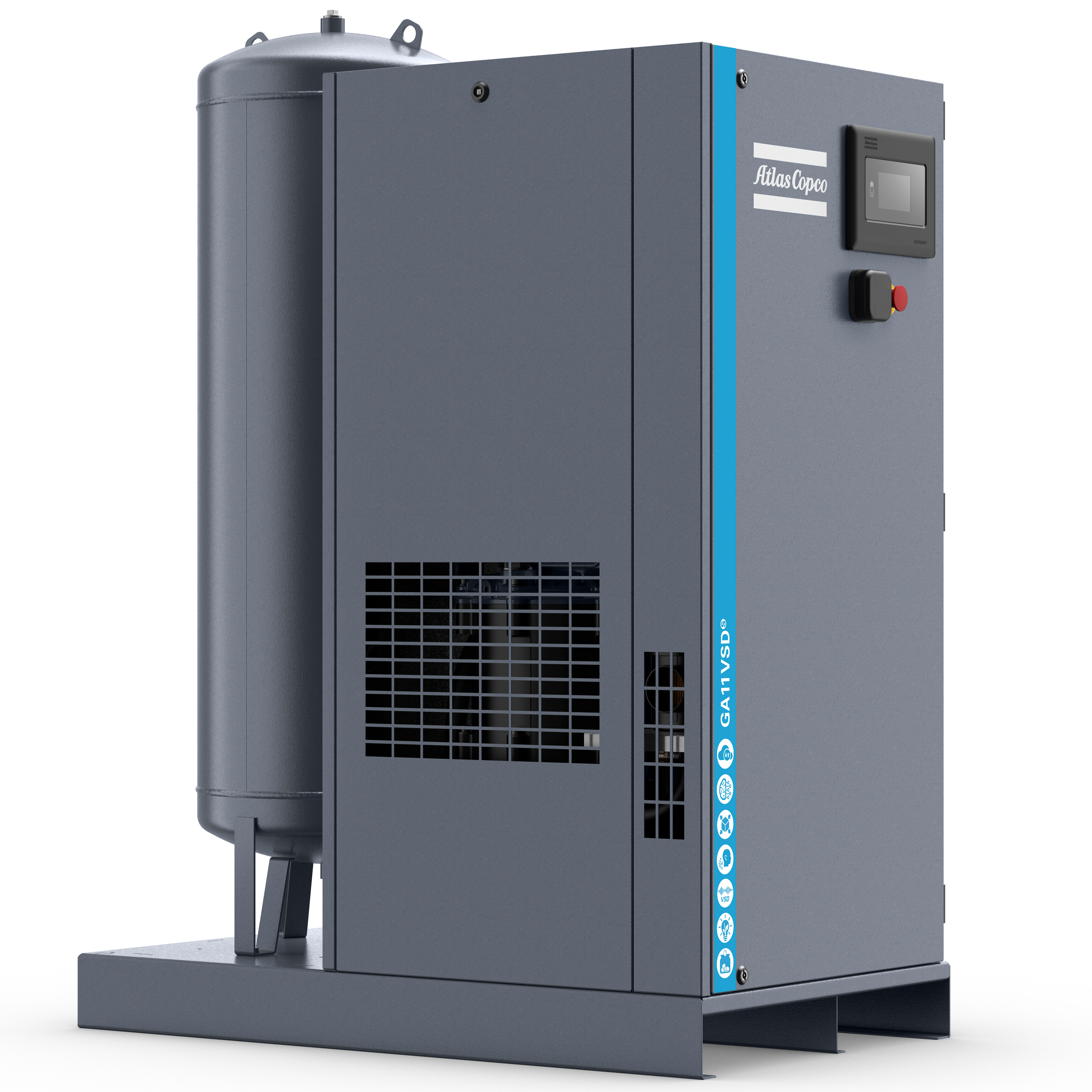 Atlas Copco GA5-18VSDS Variable Speed Rotary Screw Air Compressor Series