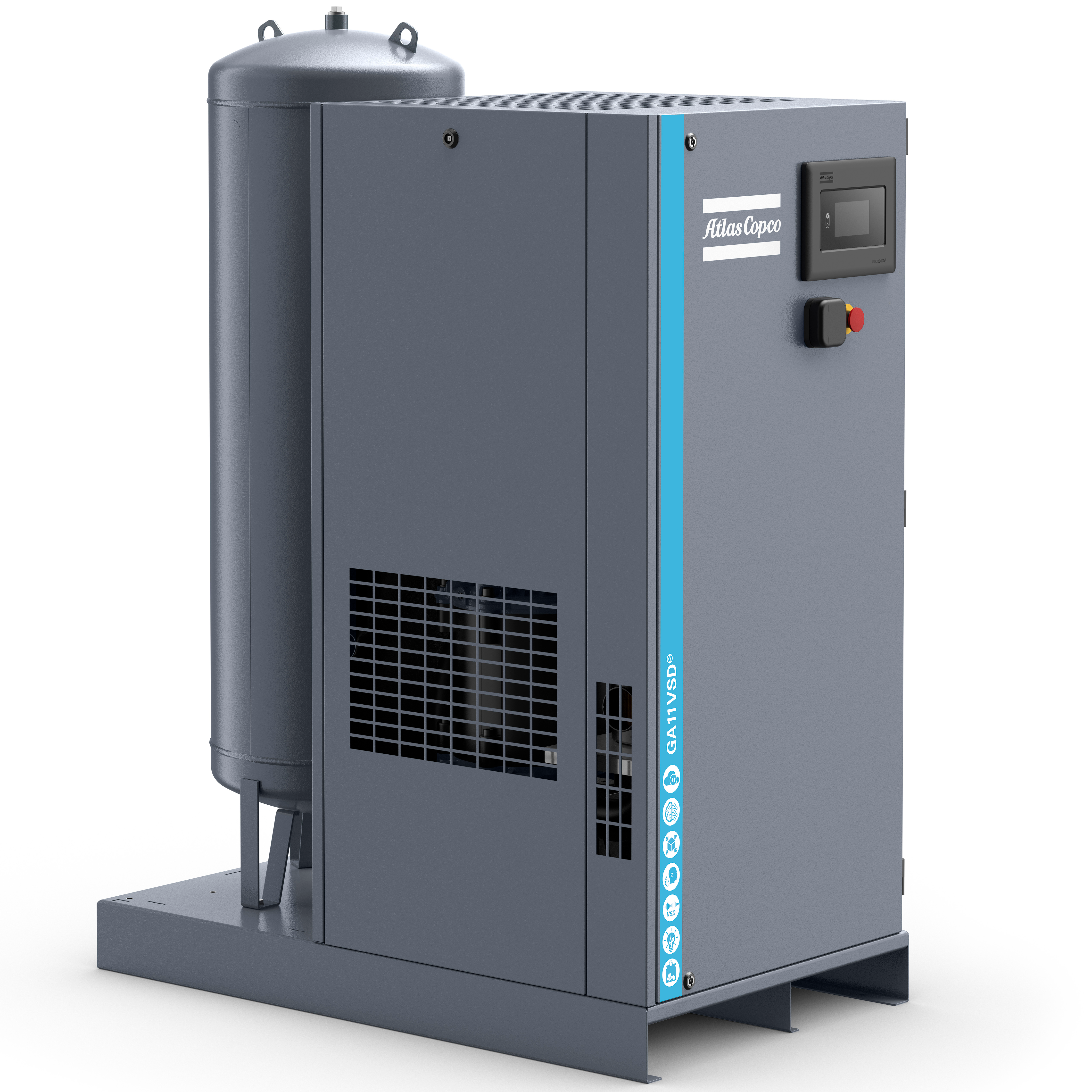 Atlas Copco GA5-18VSDS Variable Speed Rotary Screw Air Compressor Series