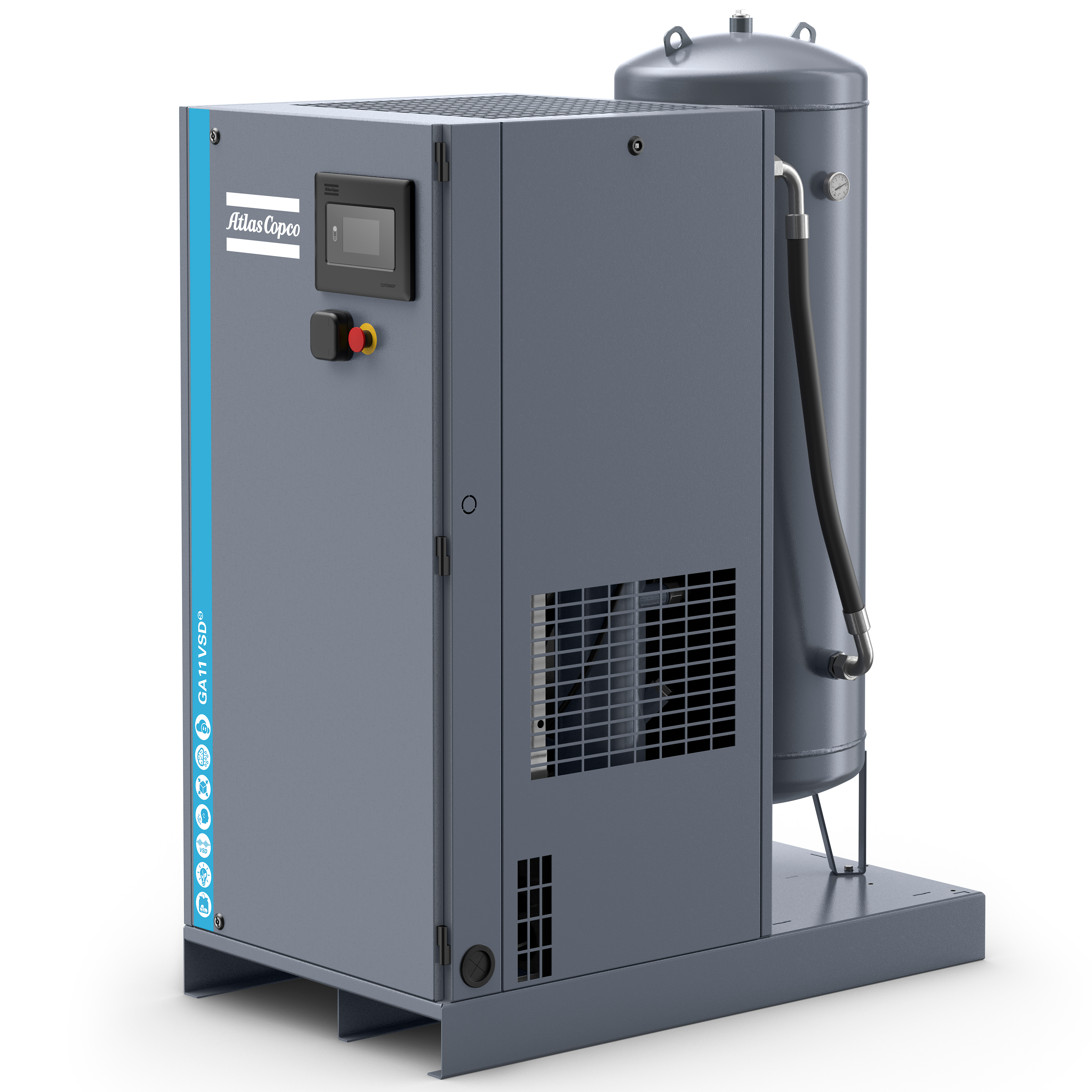 Atlas Copco GA5-18VSDS Variable Speed Rotary Screw Air Compressor Series