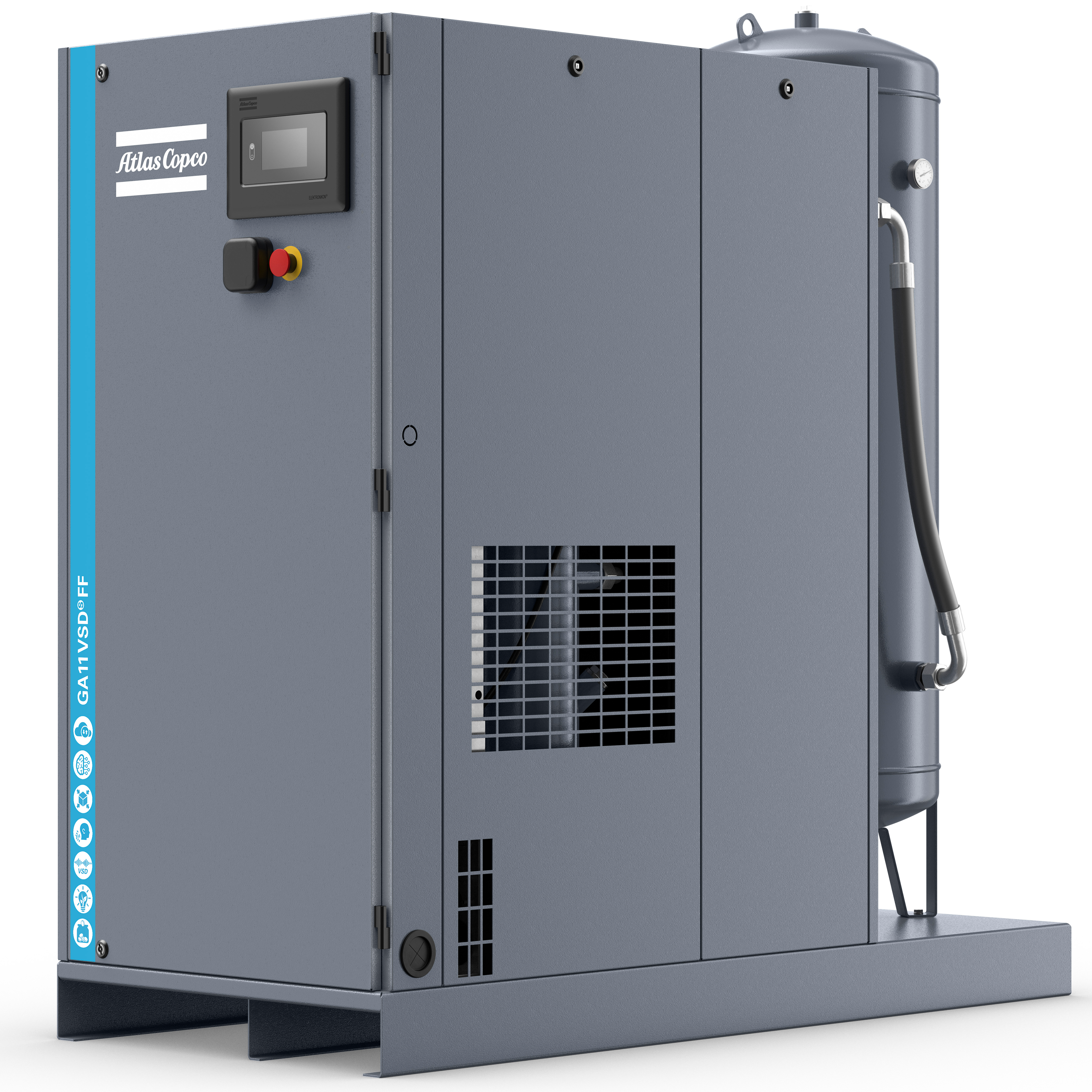 Atlas Copco GA5-18VSDS Variable Speed Rotary Screw Air Compressor Series