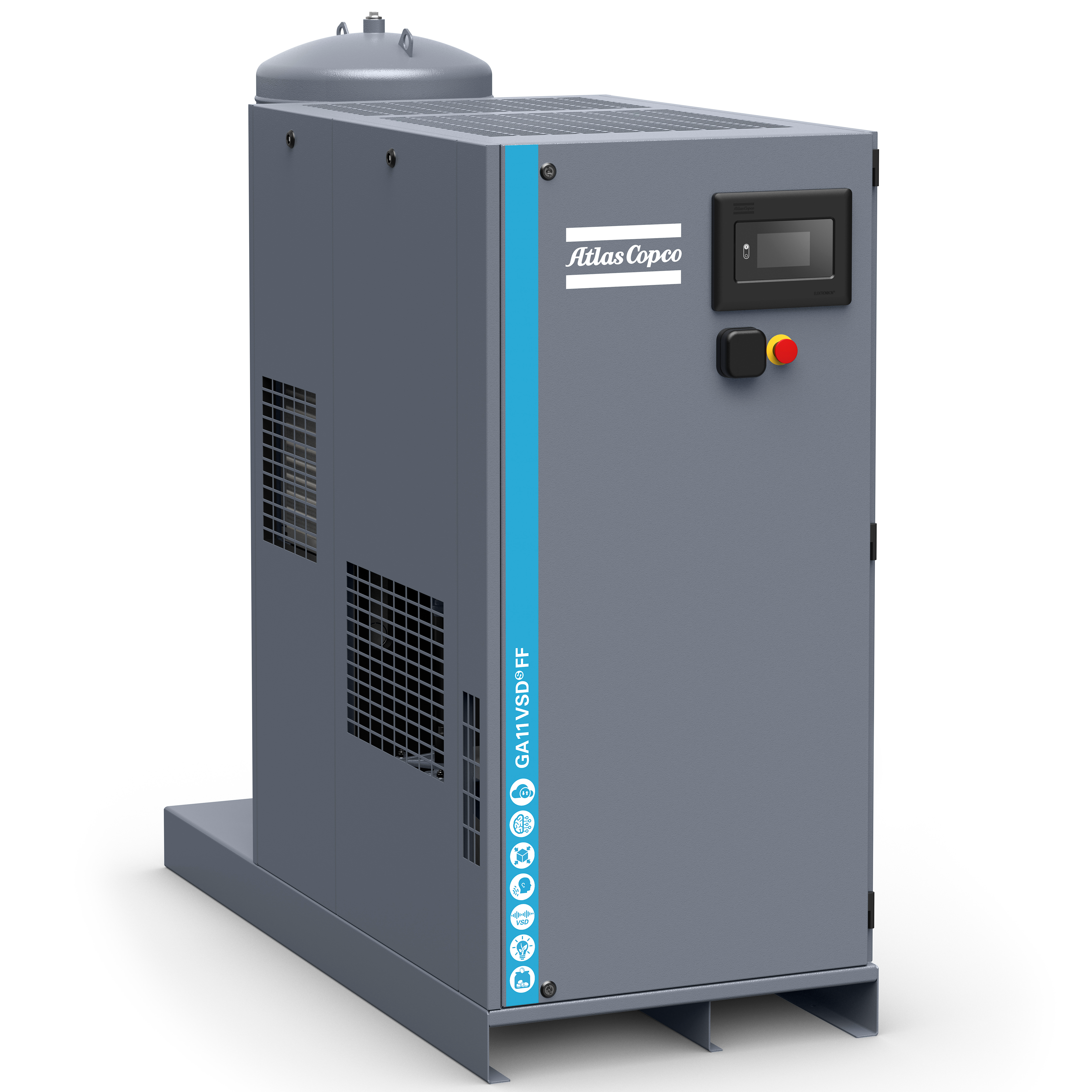 Atlas Copco GA5-18VSDS Variable Speed Rotary Screw Air Compressor Series