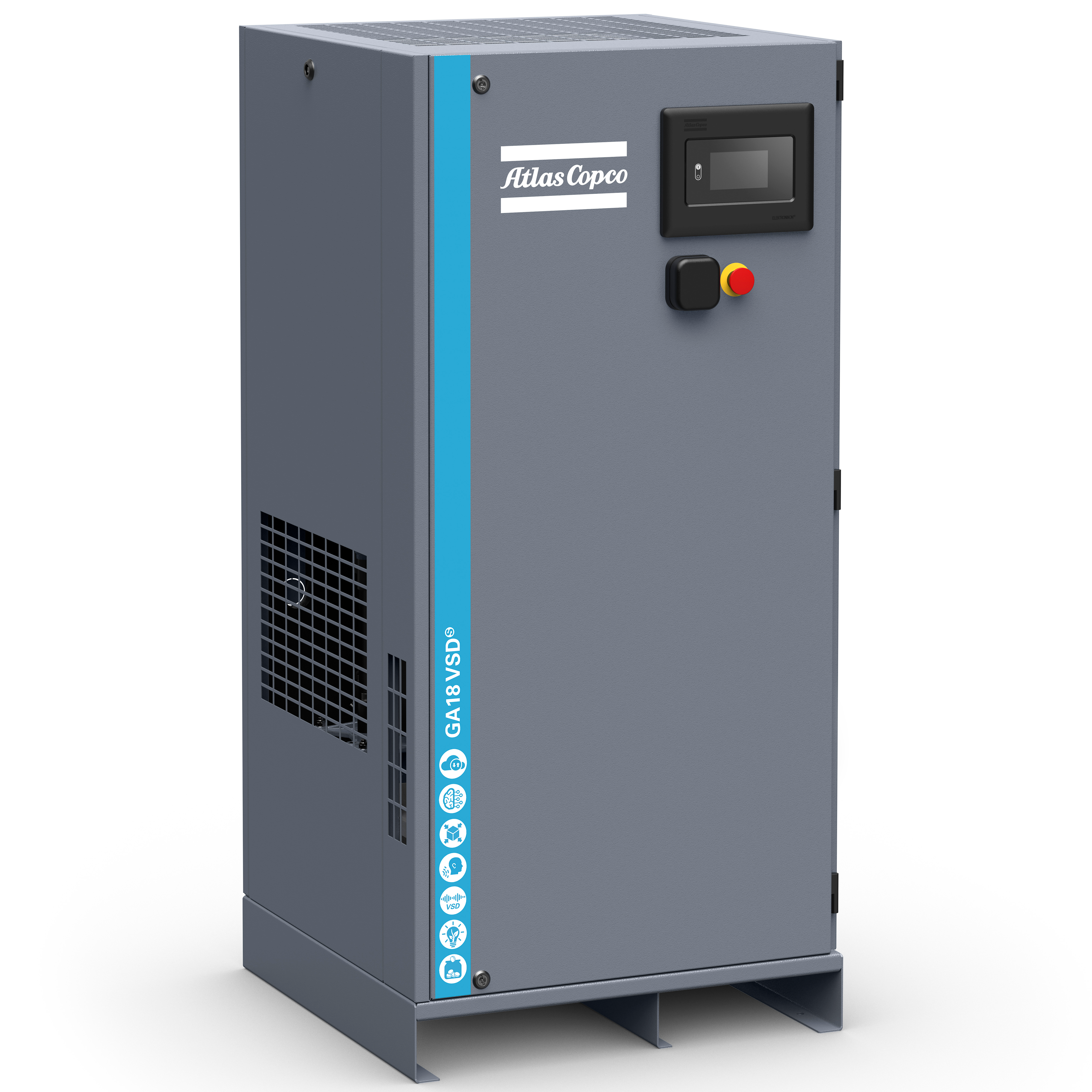 Atlas Copco GA5-18VSDS Variable Speed Rotary Screw Air Compressor Series