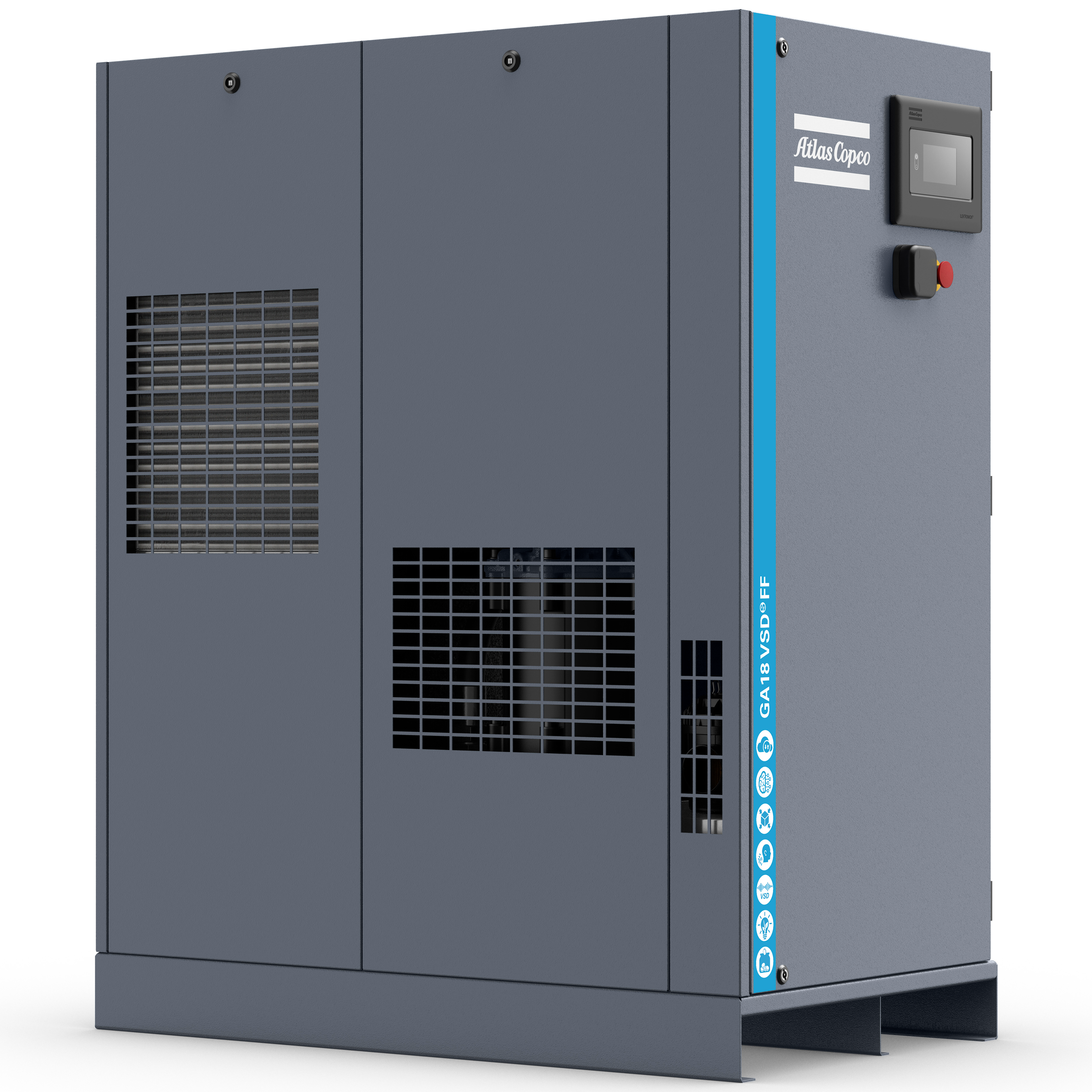 Atlas Copco GA5-18VSDS Variable Speed Rotary Screw Air Compressor Series