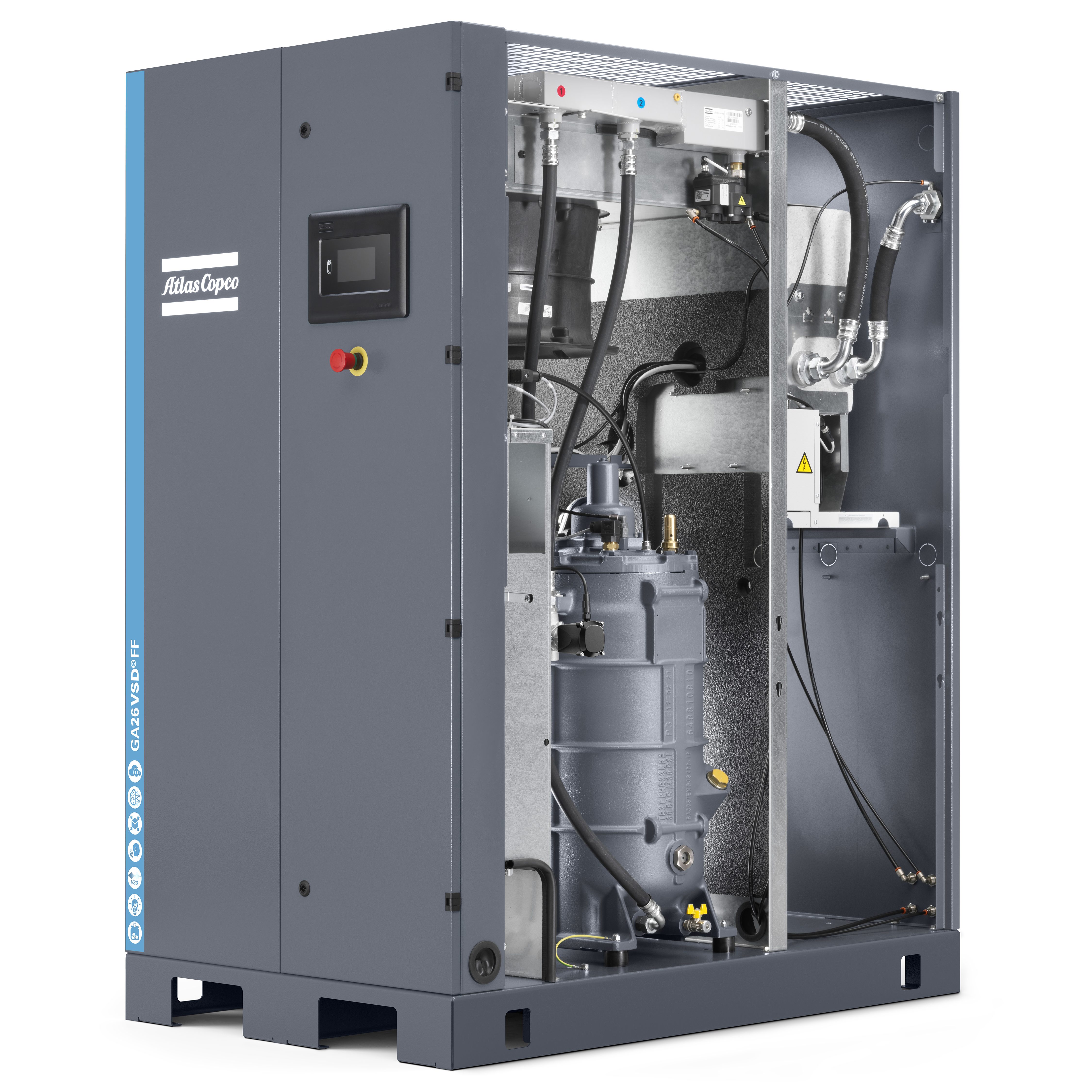 Atlas Copco GA22-37 VSDS Variable Speed Rotary Screw Air Compressor