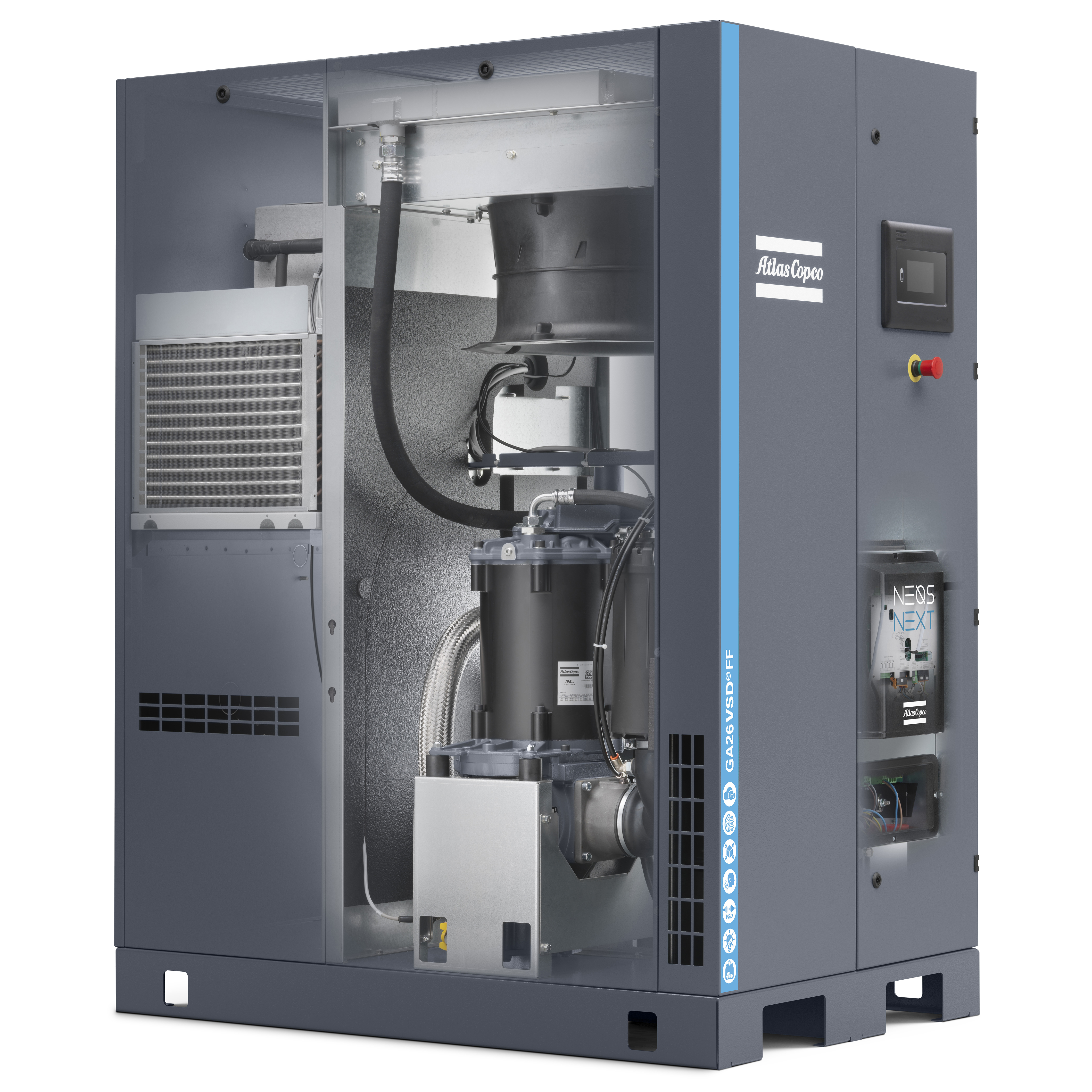 Atlas Copco GA22-37 VSDS Variable Speed Rotary Screw Air Compressor