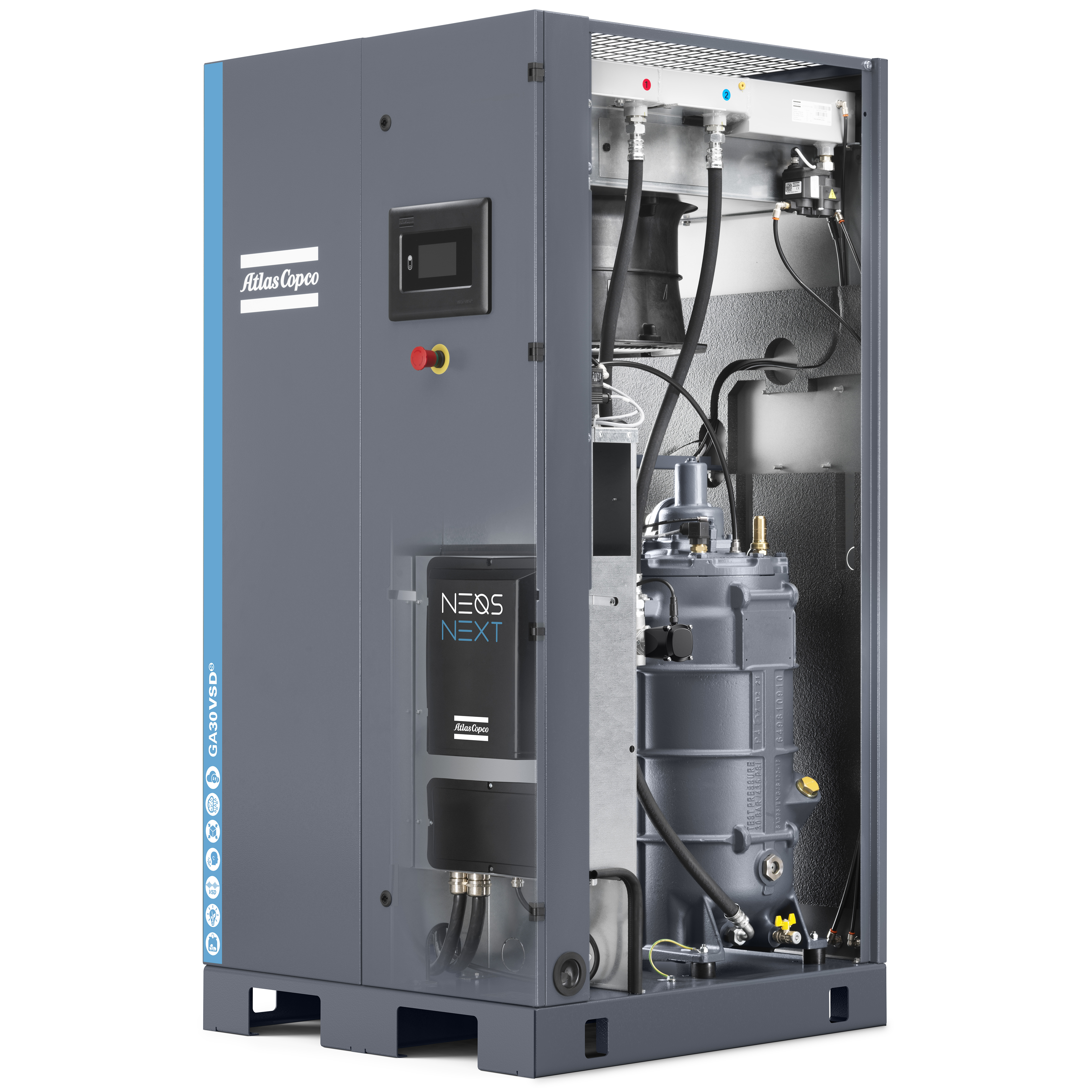 Atlas Copco GA22-37 VSDS Variable Speed Rotary Screw Air Compressor