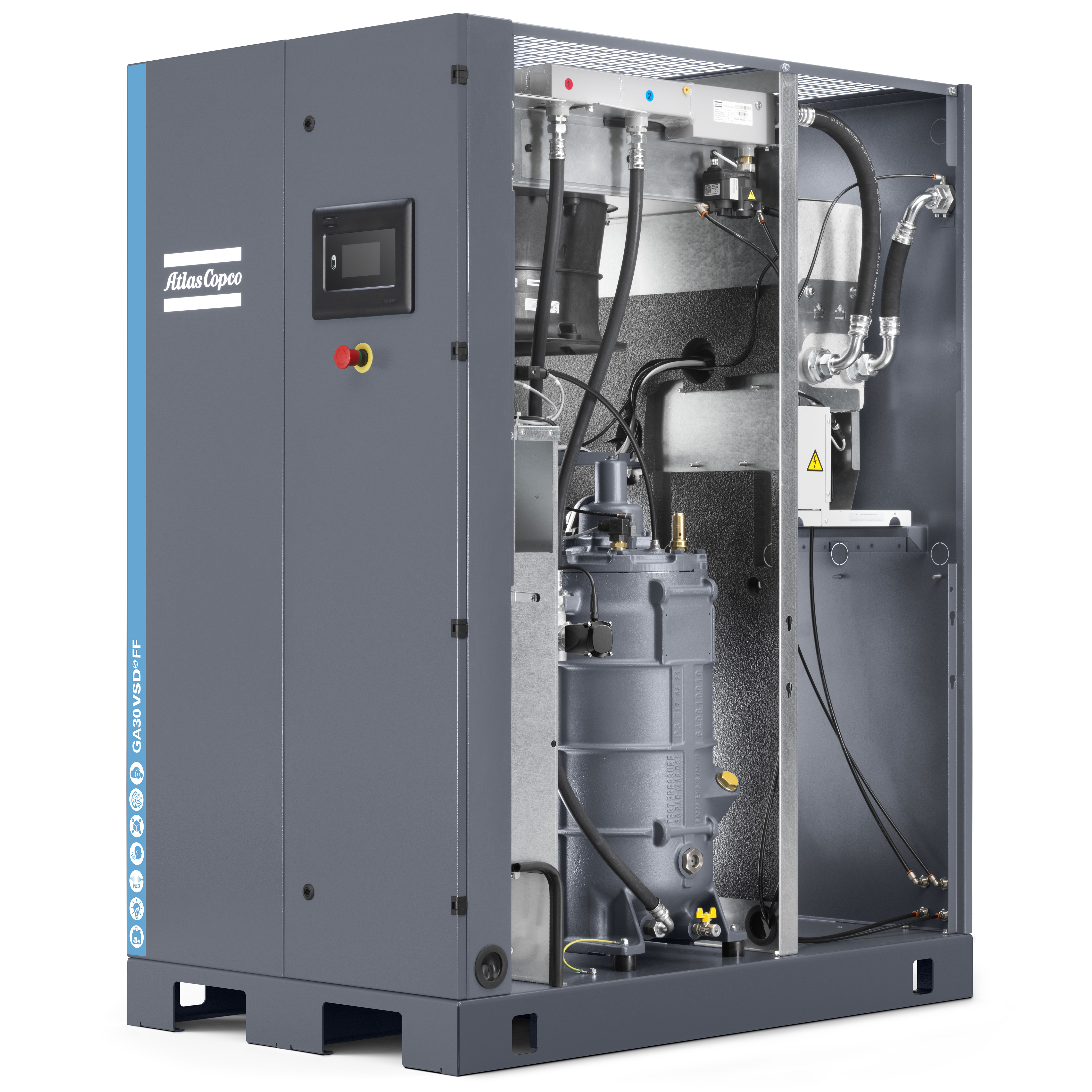 Atlas Copco GA22-37 VSDS Variable Speed Rotary Screw Air Compressor