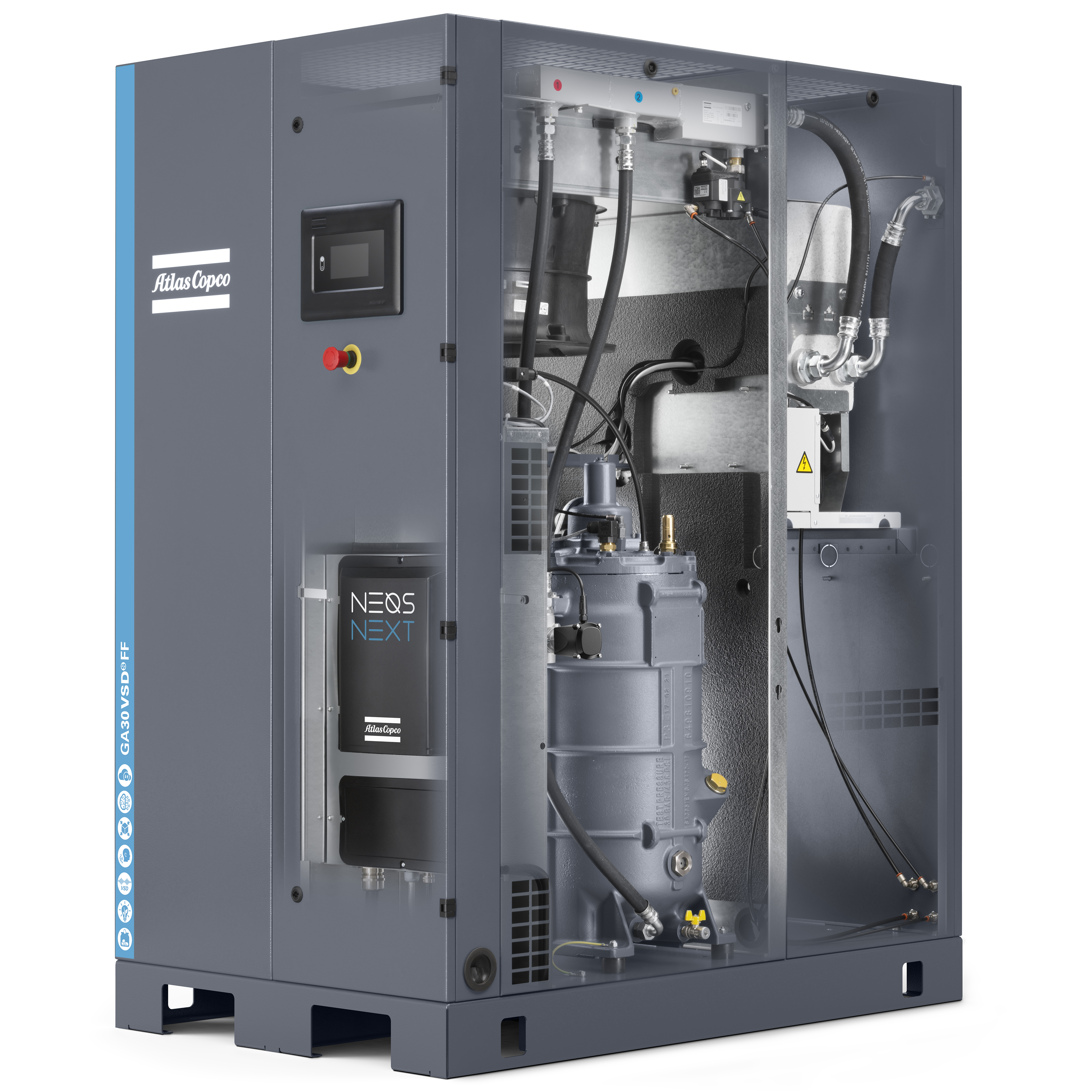 Atlas Copco GA22-37 VSDS Variable Speed Rotary Screw Air Compressor