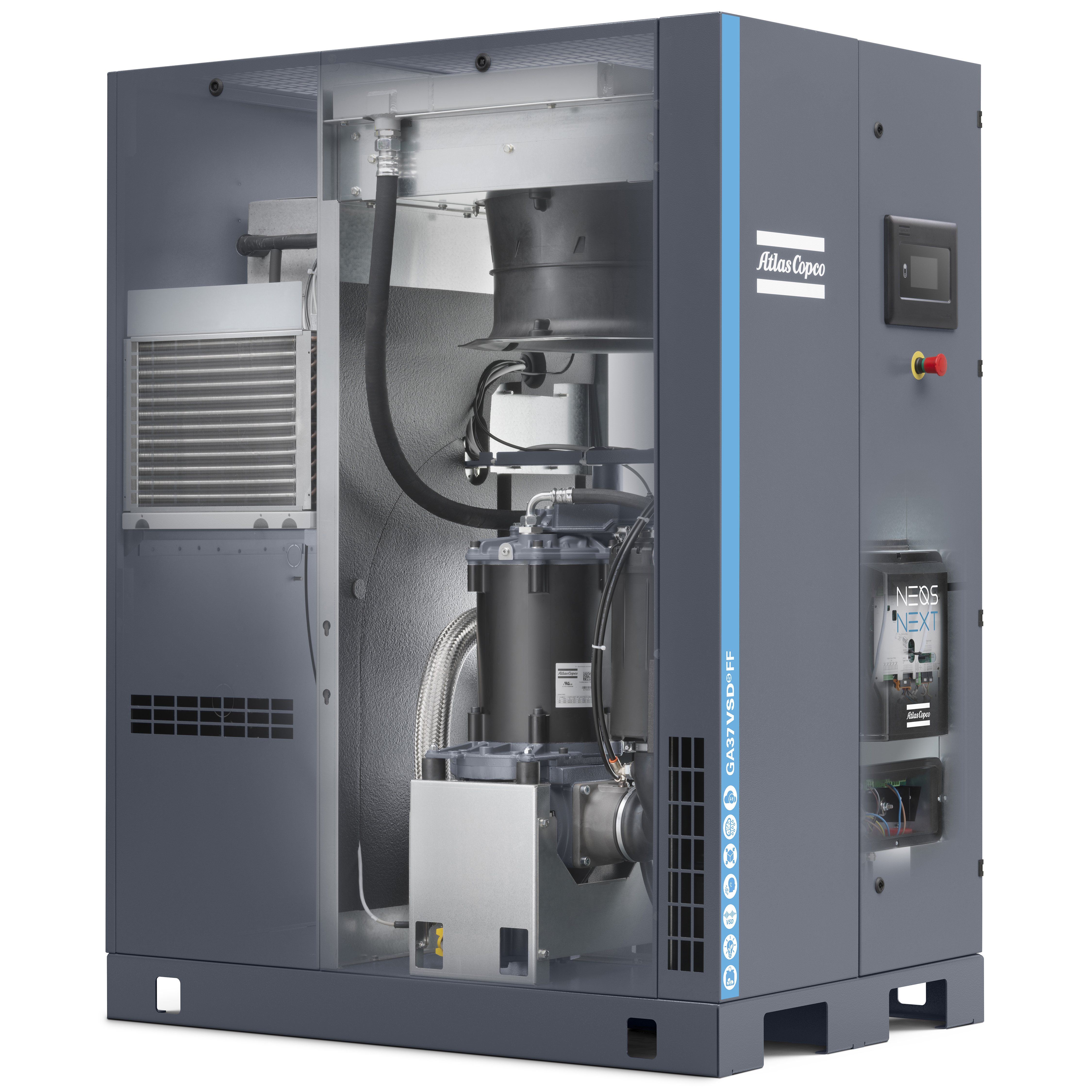 Atlas Copco GA22-37 VSDS Variable Speed Rotary Screw Air Compressor