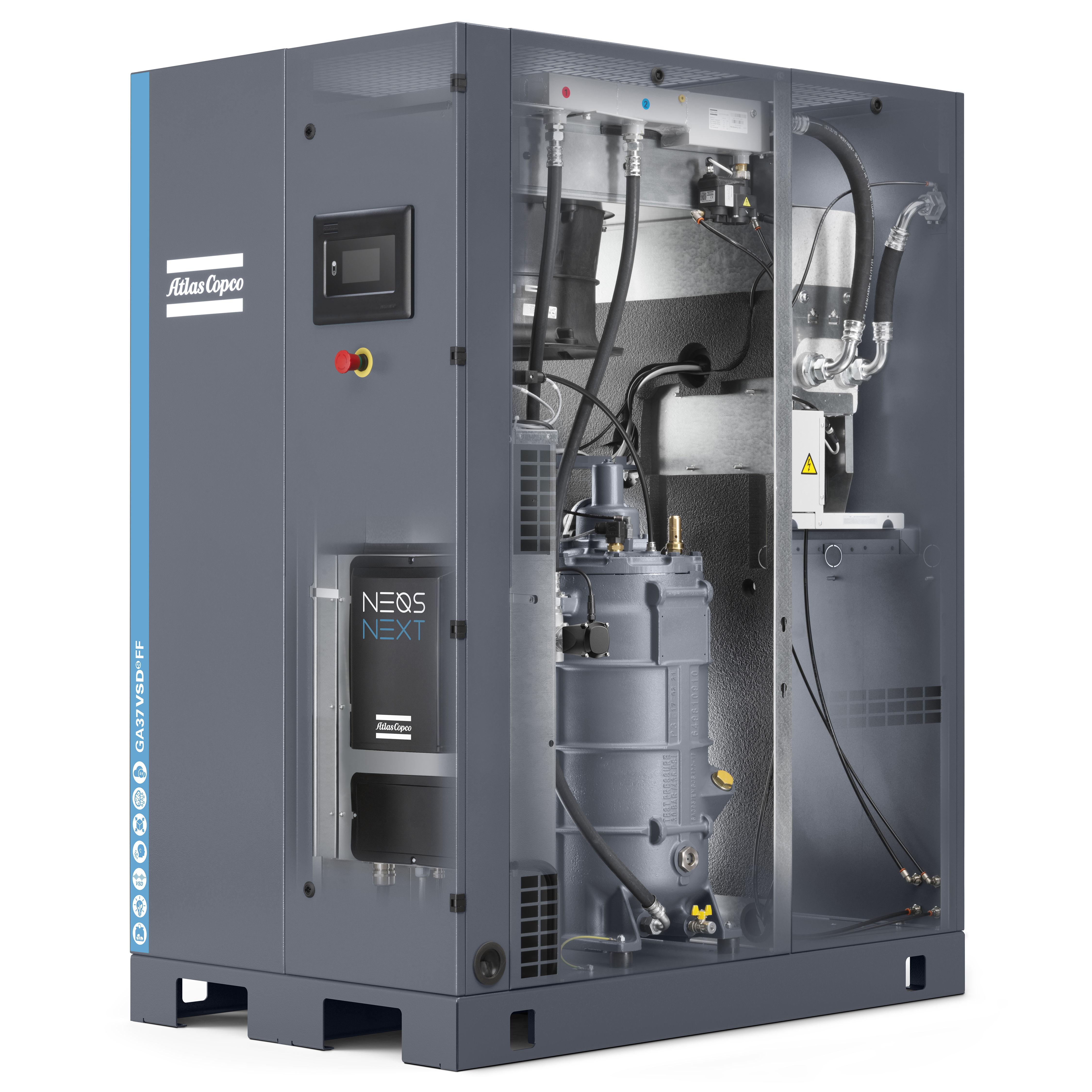 Atlas Copco GA22-37 VSDS Variable Speed Rotary Screw Air Compressor