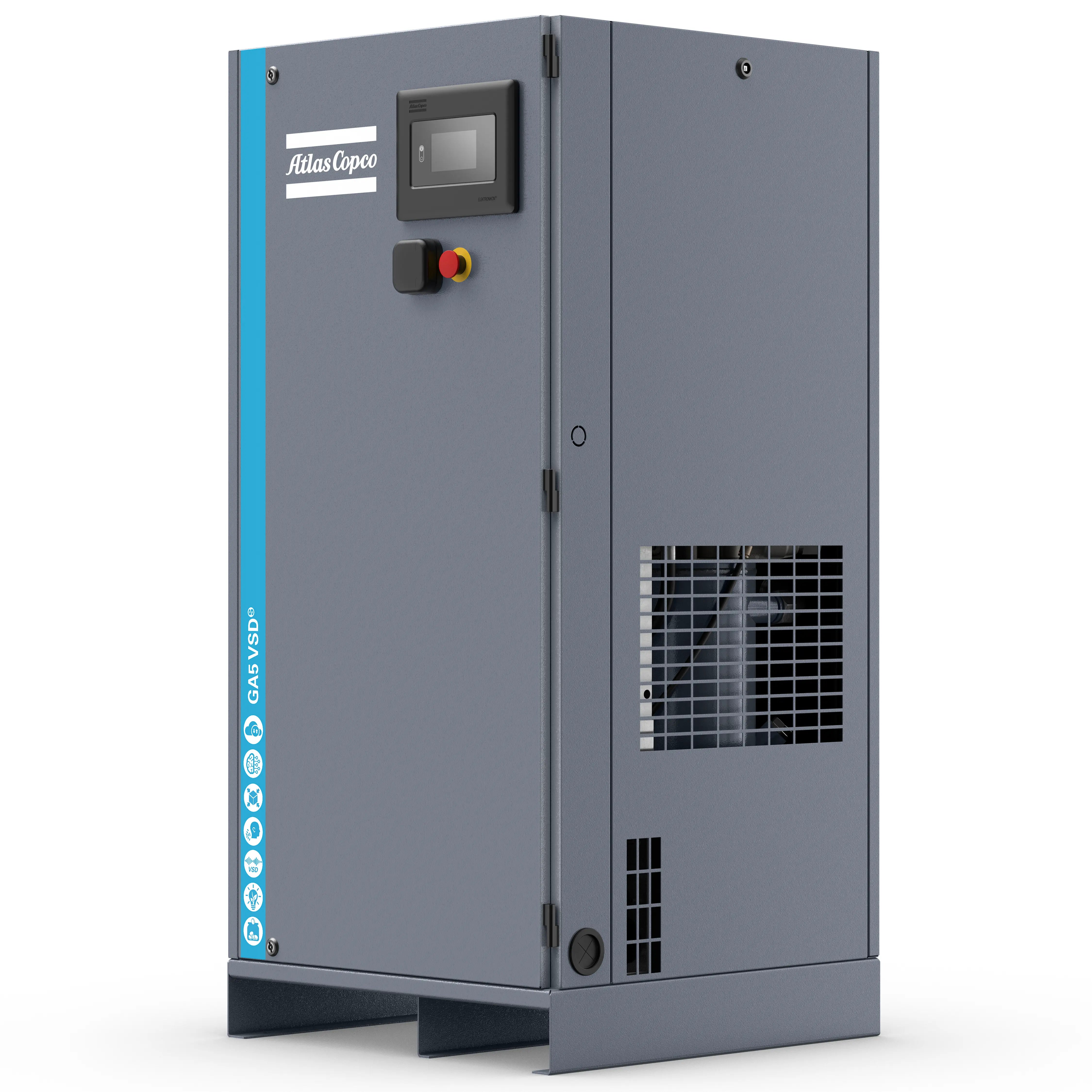 Atlas Copco GA5-18VSDS Variable Speed Rotary Screw Air Compressor Seri ...