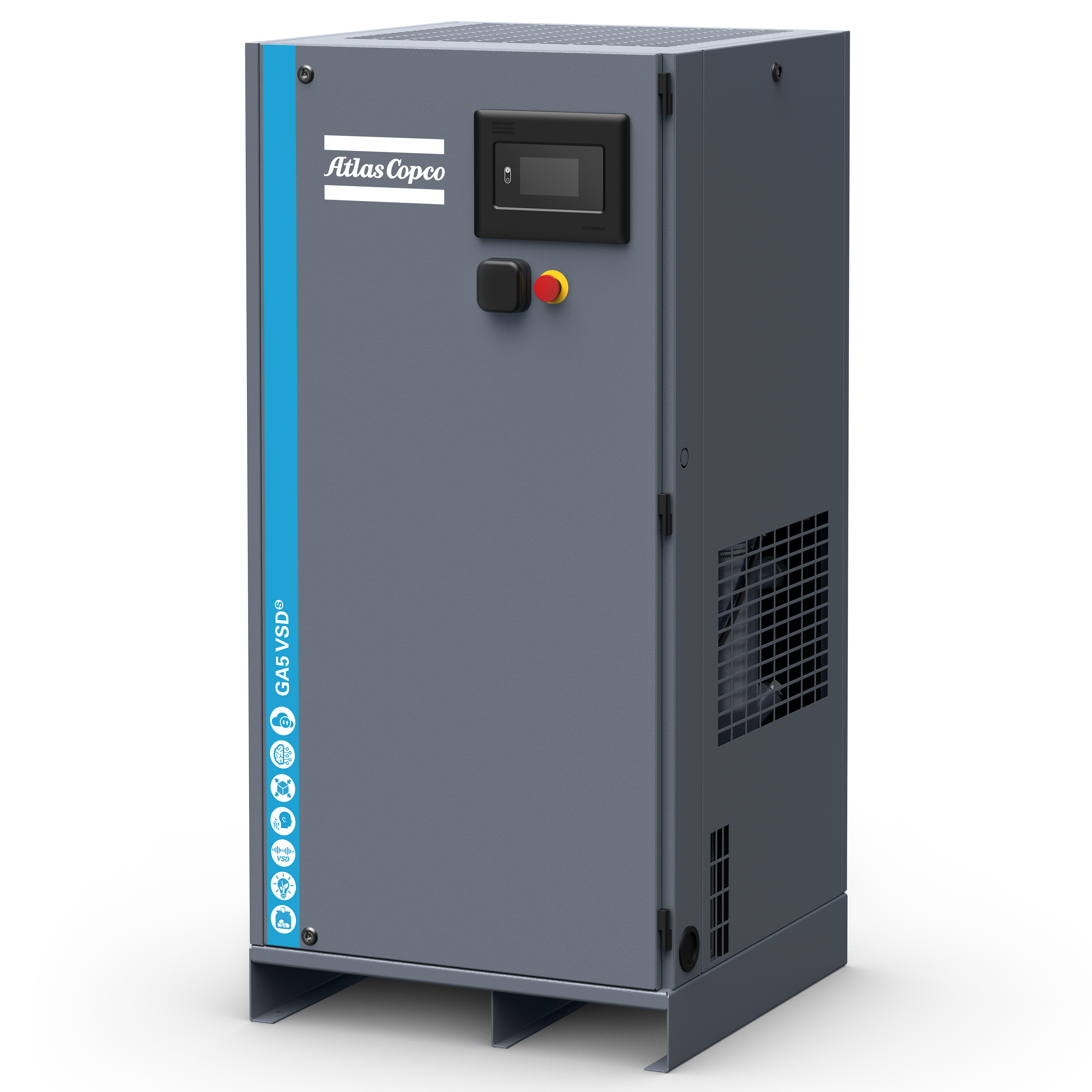 Atlas Copco GA5-18VSDS Variable Speed Rotary Screw Air Compressor Series