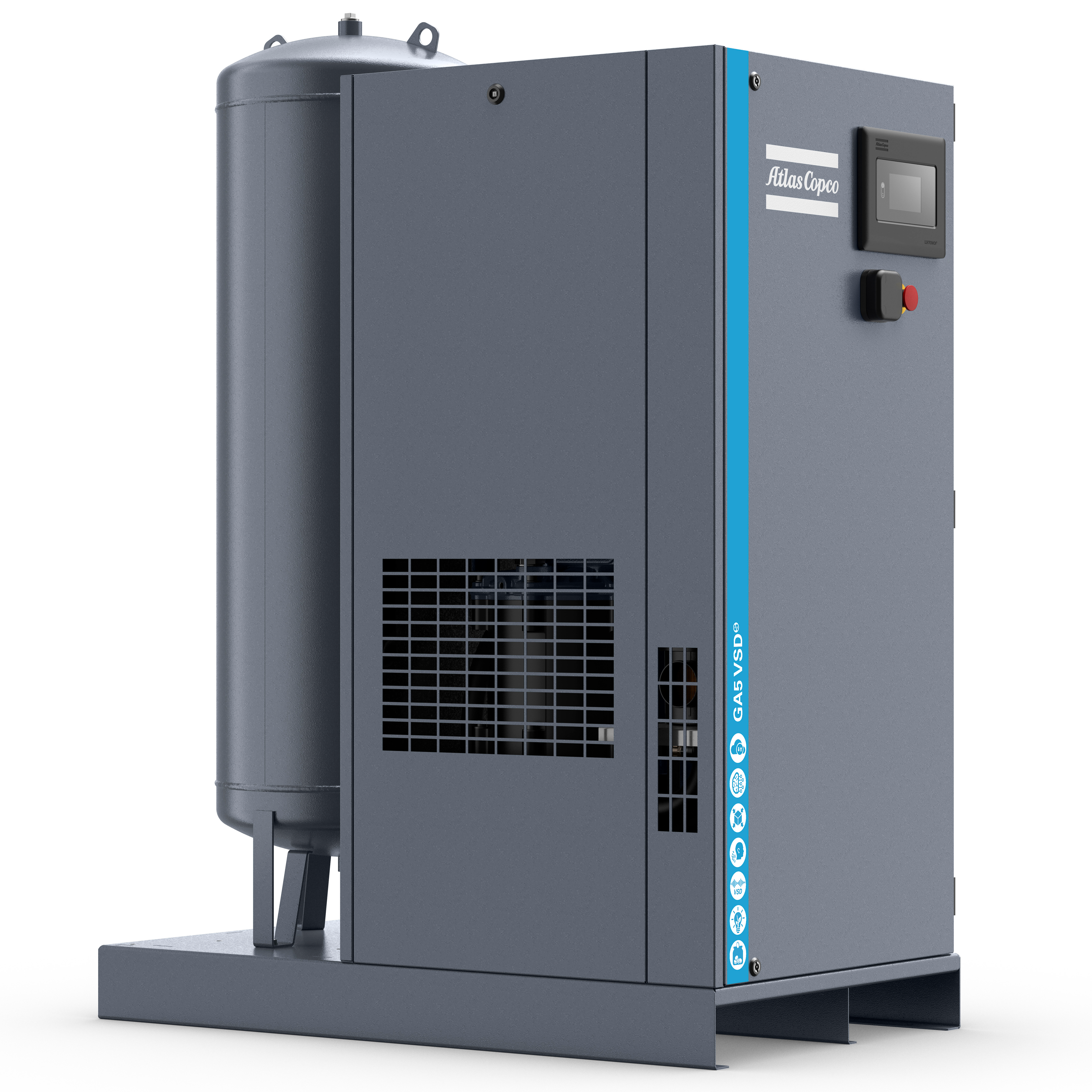 Atlas Copco GA5-18VSDS Variable Speed Rotary Screw Air Compressor Series