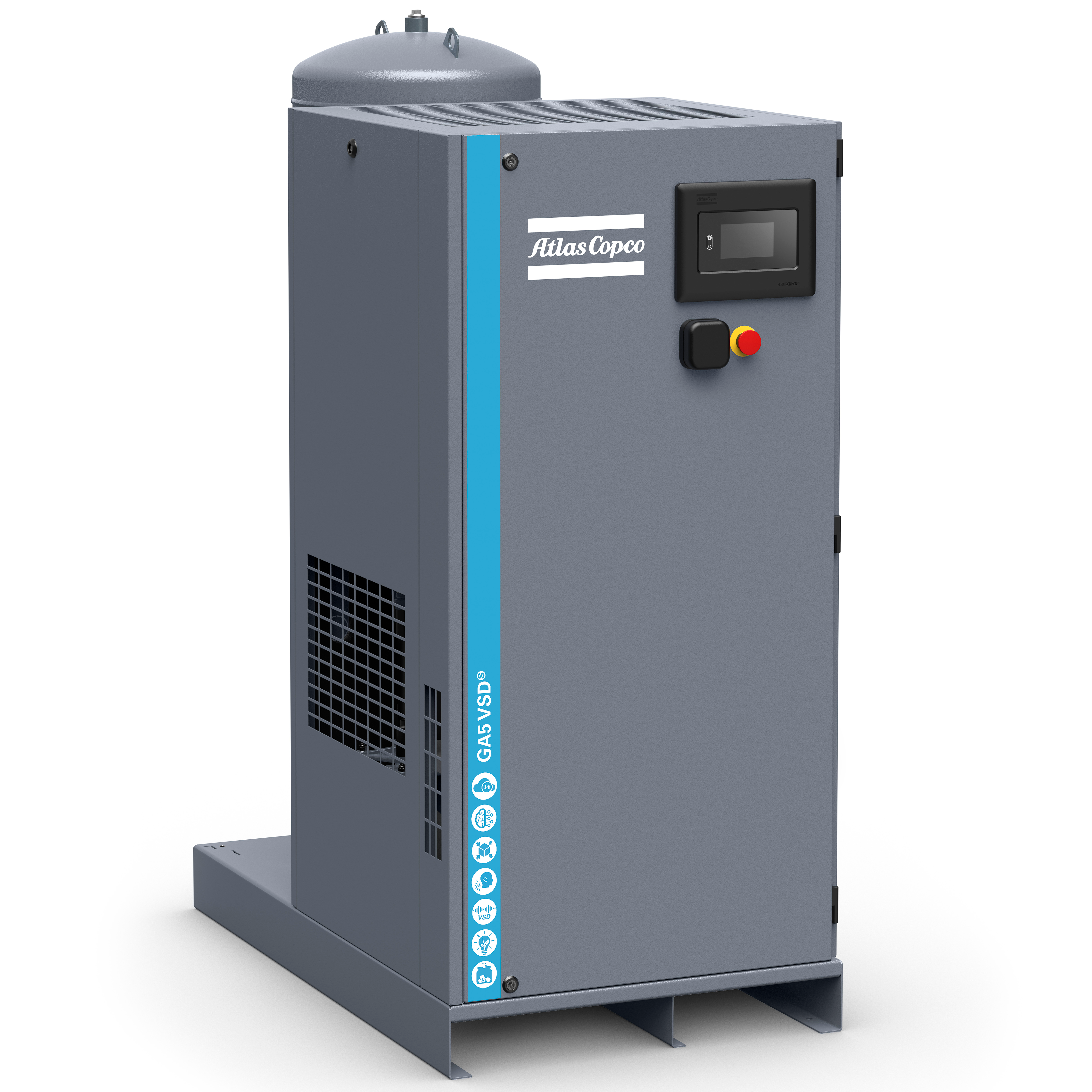 Atlas Copco GA5-18VSDS Variable Speed Rotary Screw Air Compressor Series
